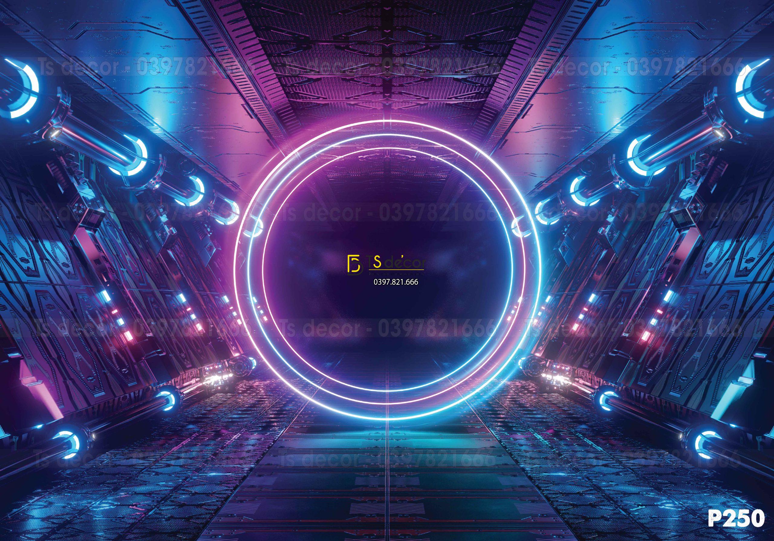 Phông Nền Livestream Chụp Ảnh Giả Neon 3D 5D Mã P250