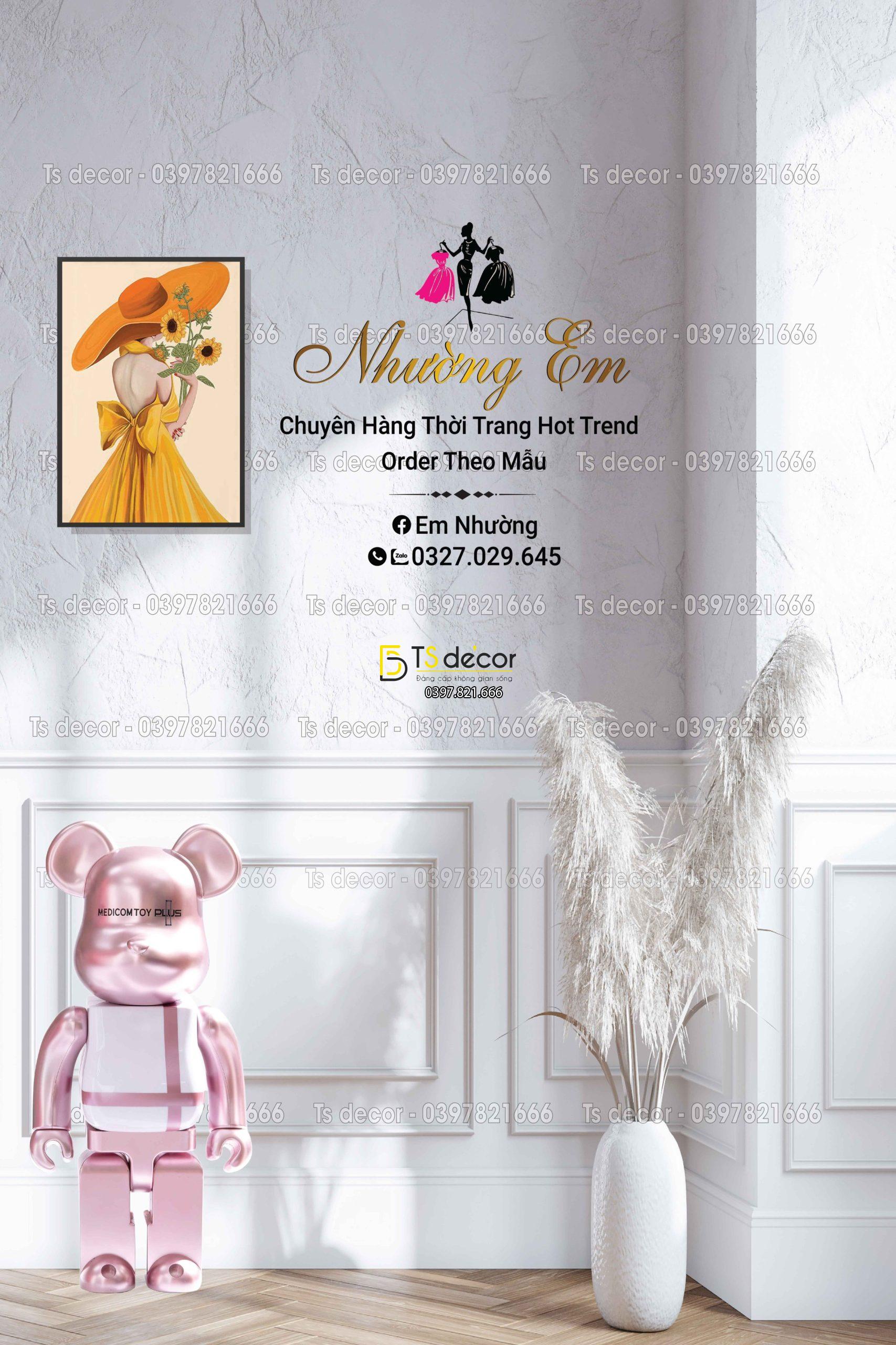 Phông Nền Livestream Chụp Ảnh Hiện Đại Có Bình Hoa 3D 5D Mã P253