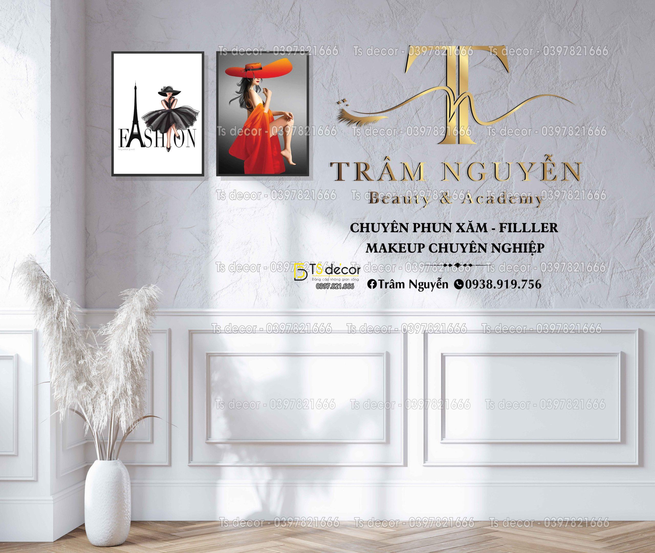 Phông Nền Livestream Chụp Ảnh Hiện Đại Có Bình Hoa 3D 5D Mã P253