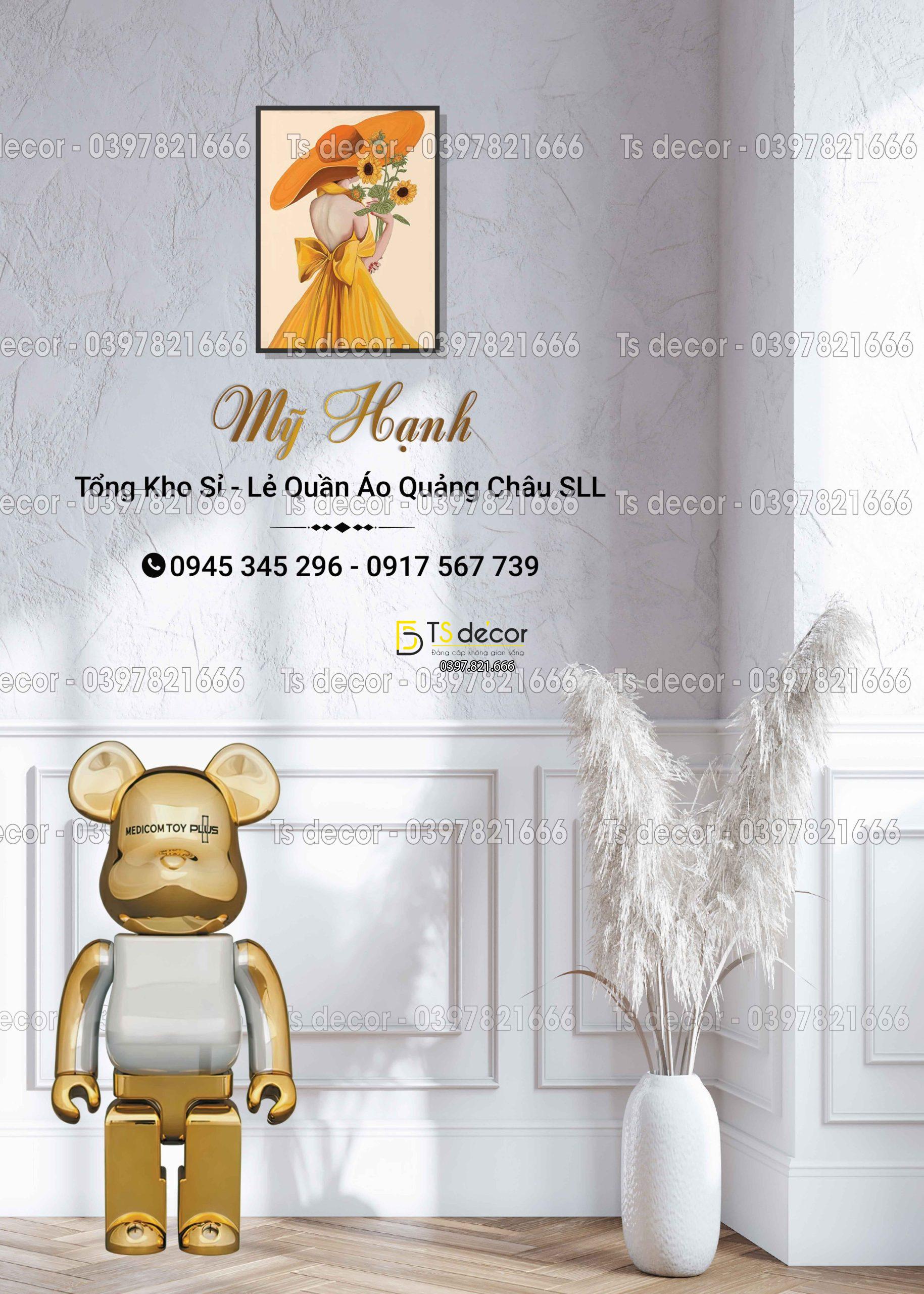 Phông Nền Livestream Chụp Ảnh Hiện Đại Có Bình Hoa 3D 5D Mã P253