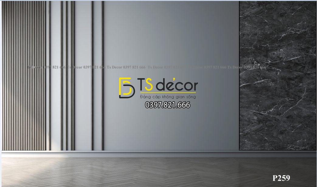 Phông Nền Livestream Chụp Ảnh Xám Xi Măng Có Khung Ảnh 3D 5D Mã P259