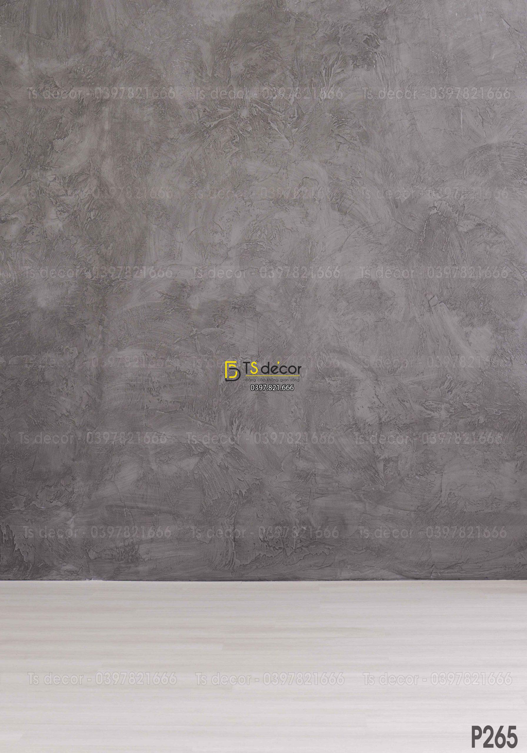 Phông Nền Livestream Chụp Ảnh Xám Xi Măng 3D 5D Mã P265