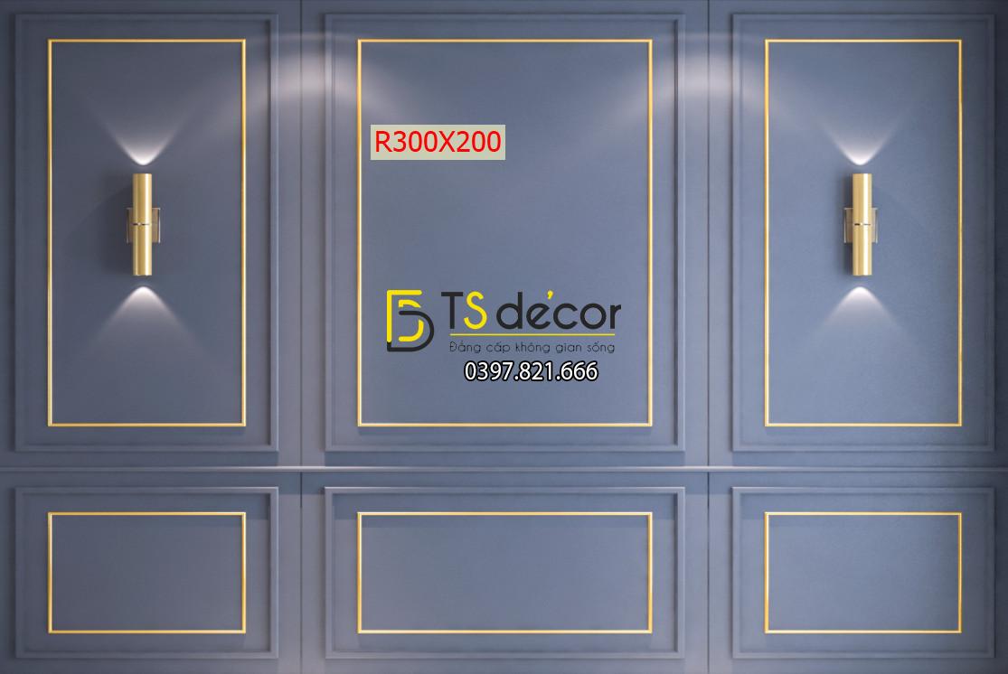 Phông Nền Livestream Chụp Ảnh Phào Chỉ Tân Cổ Điển Xanh Lam 3D 5D Mã P269