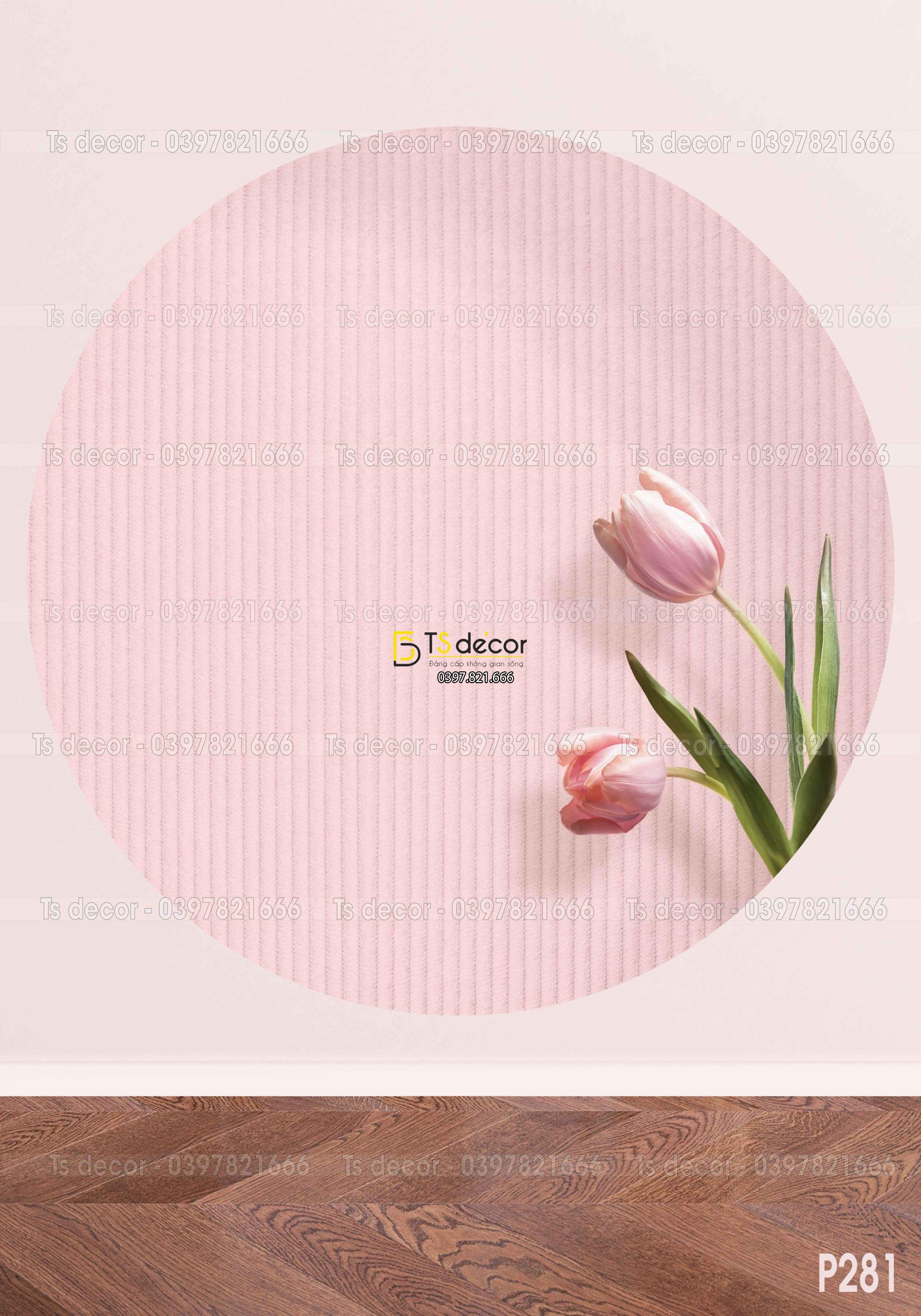 Phông Nền Livestream Chụp Ảnh Hồng Cute 3D 5D Mã P281