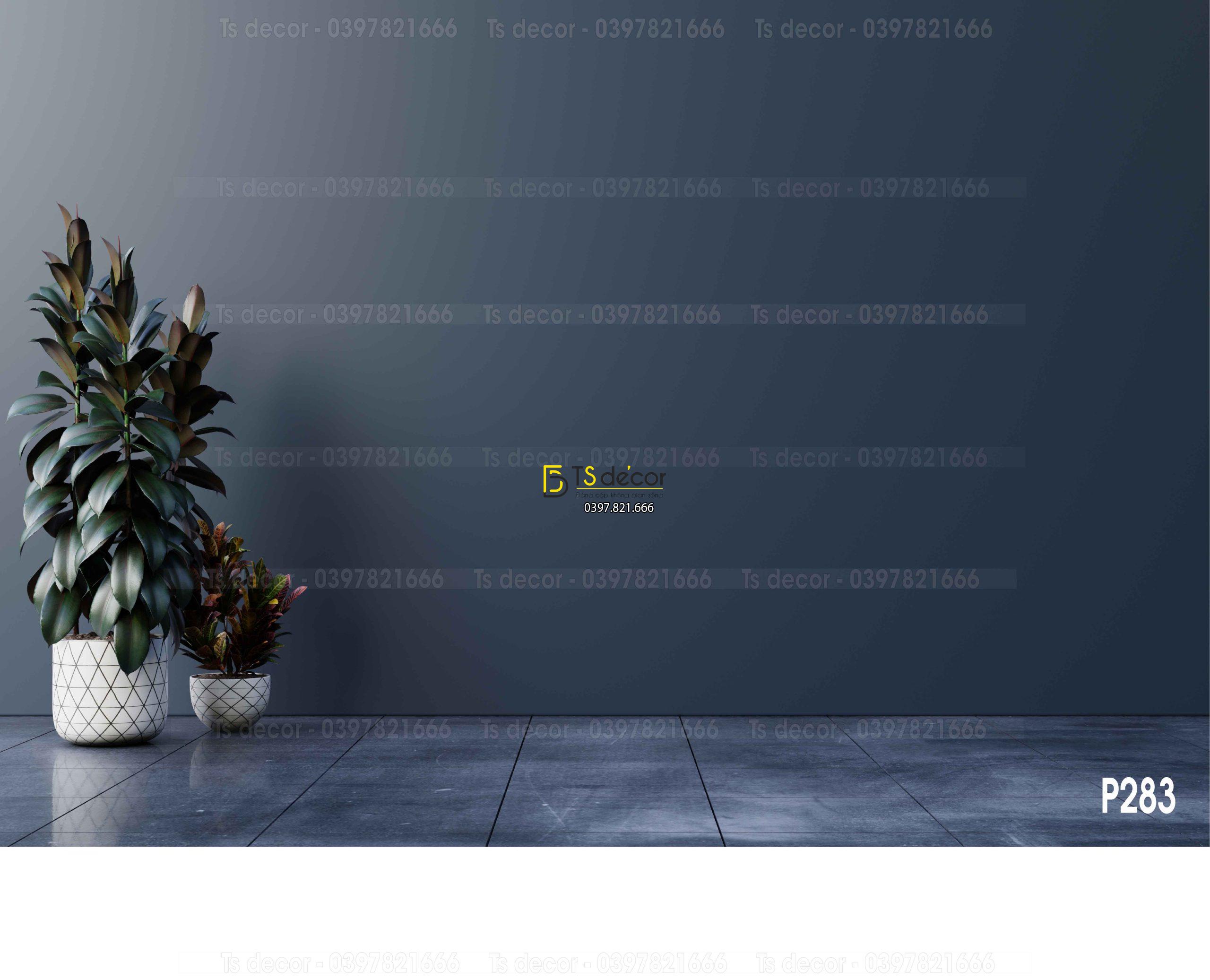 Phông Nền Livestream Chụp Ảnh Màu Trầm Có Cây 3D 5D Mã P283