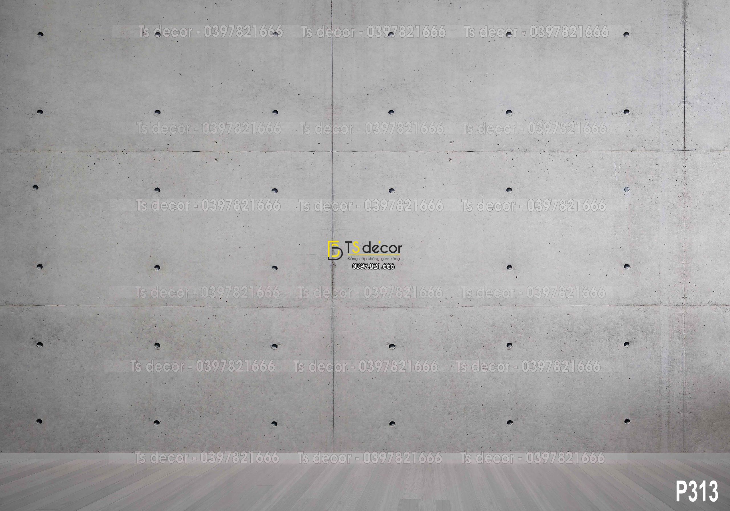 Phông Nền Livestream Chụp Ảnh Tường Xám Xi Măng 3D 5D Mã P313