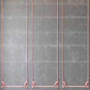 Phông Nền Livestream Chụp Ảnh Tường Xám Xi Măng Phào Chỉ 3D 5D Mã P314