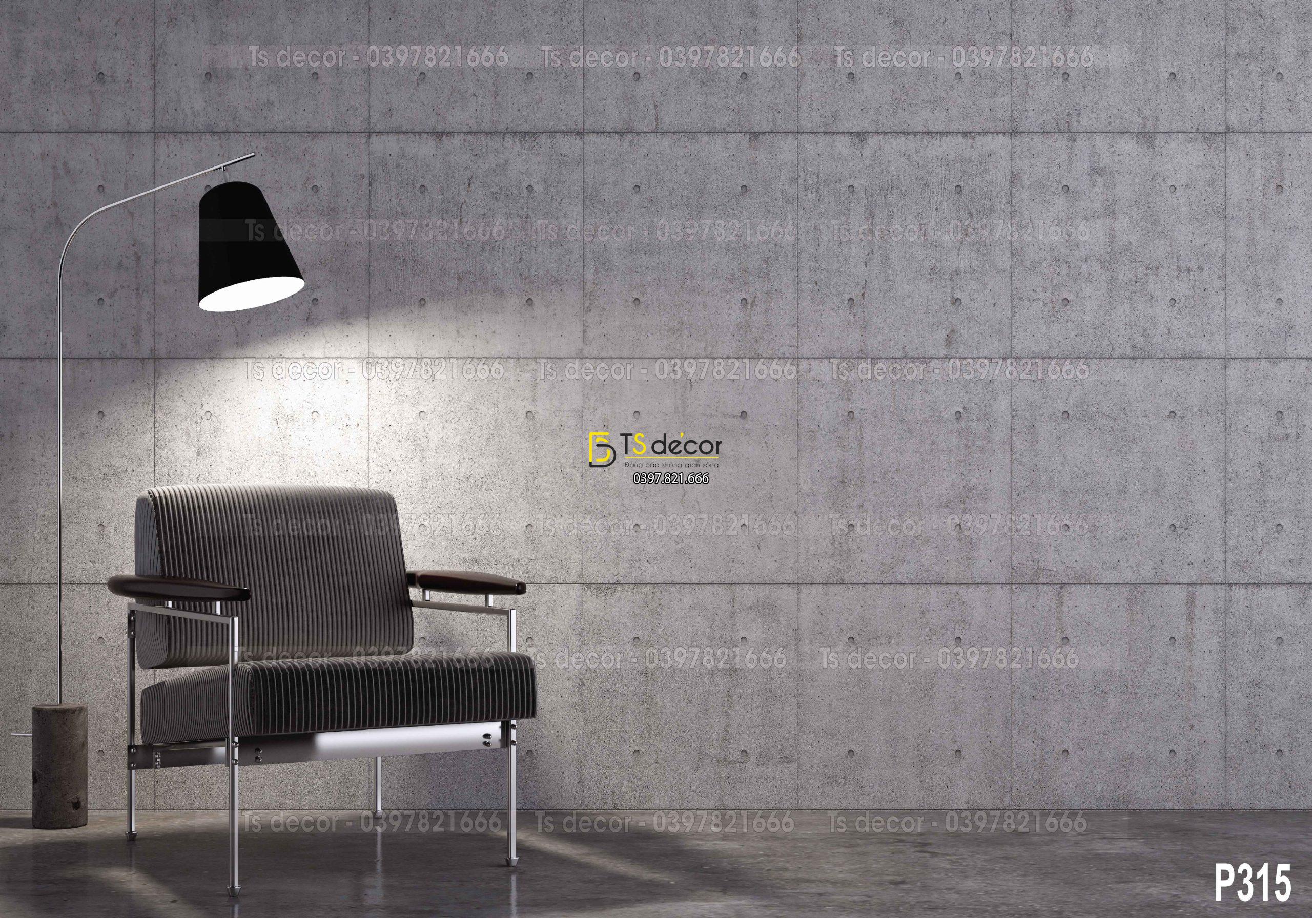 Phông Nền Livestream Chụp Ảnh Tường Xám Xi Măng 3D 5D Mã P315