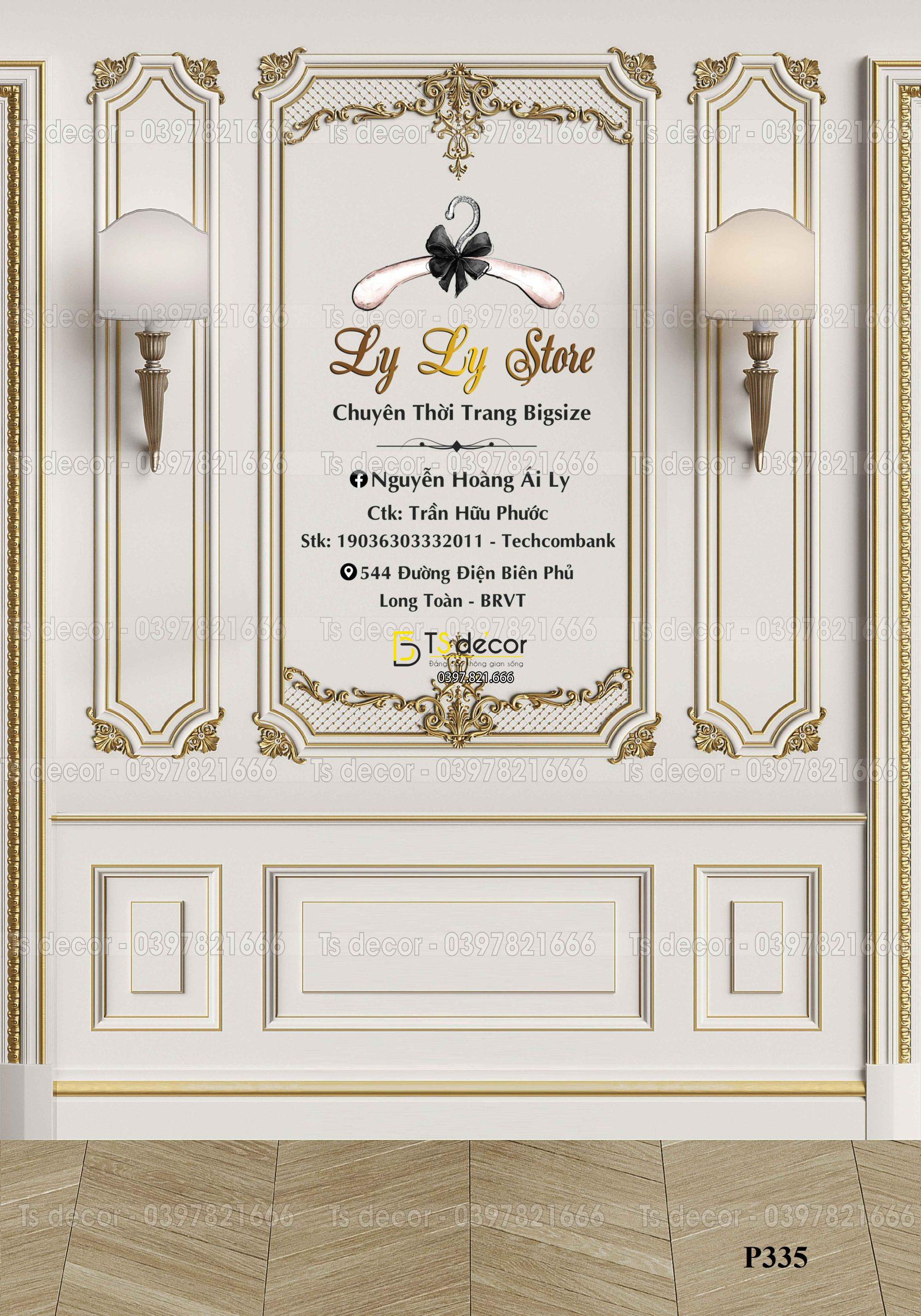 Phông Nền Livestream Chụp Ảnh Decor Trang Trí 3D 5D Mã P335