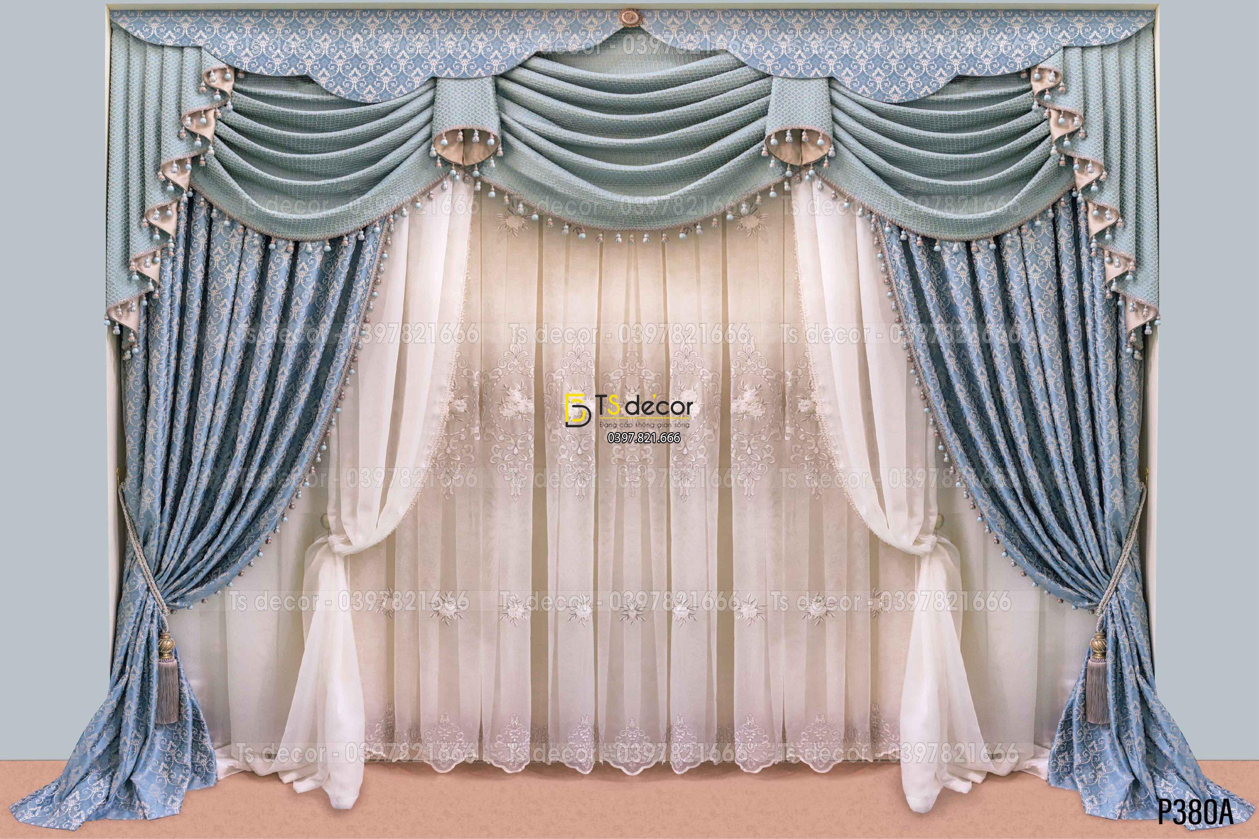 Phông Nền Livestream Chụp Ảnh Rèm Cửa Hoàng Gia 3D 5D Mã P380