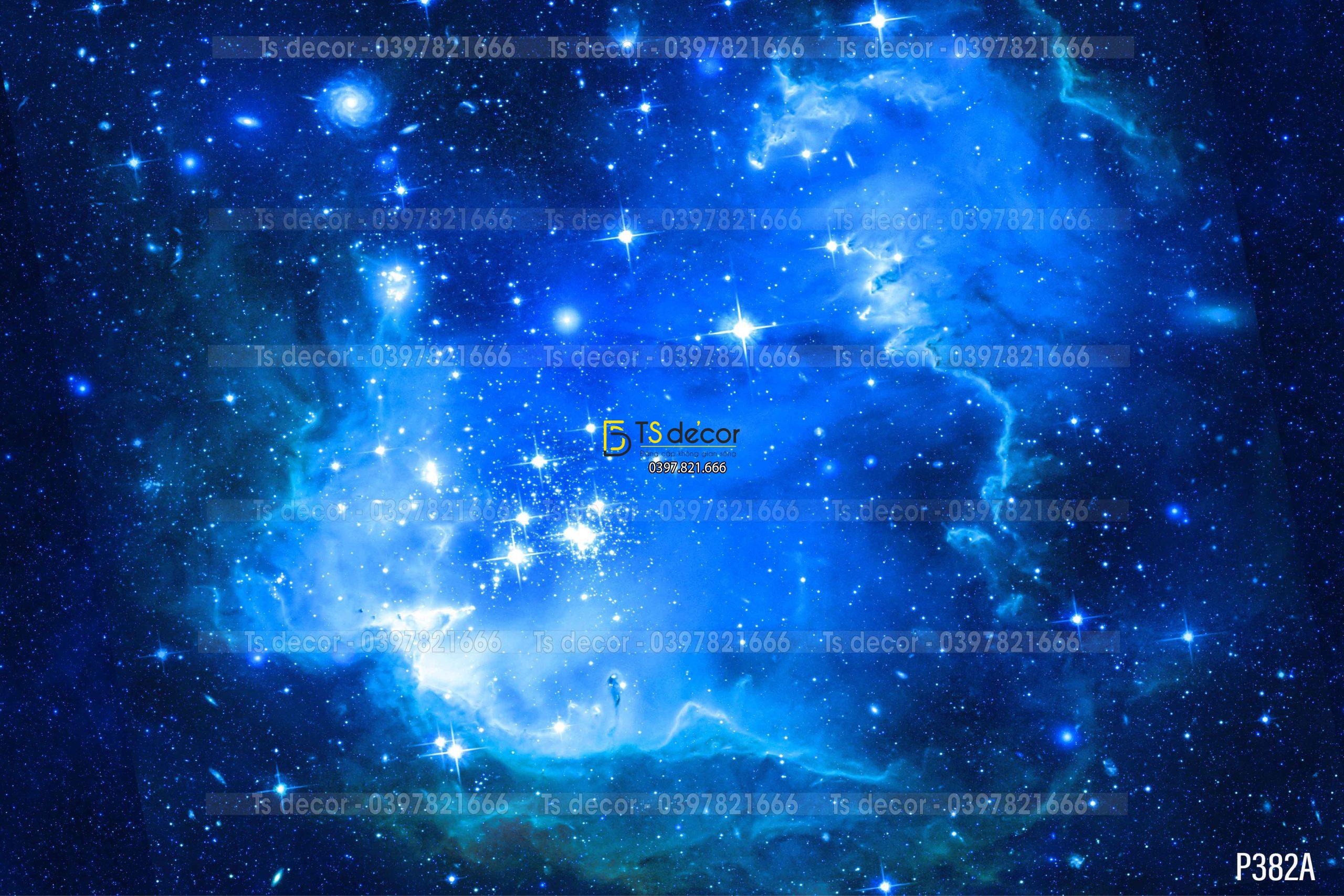 Phông Nền Livestream Chụp Ảnh Không Gian Vũ Trụ Huyền Ảo 3D 5D Mã P382