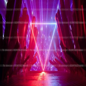 Phông Nền Livestream Chụp Ảnh Không Gian Vũ Trụ Huyền Ảo 3D 5D Mã P383