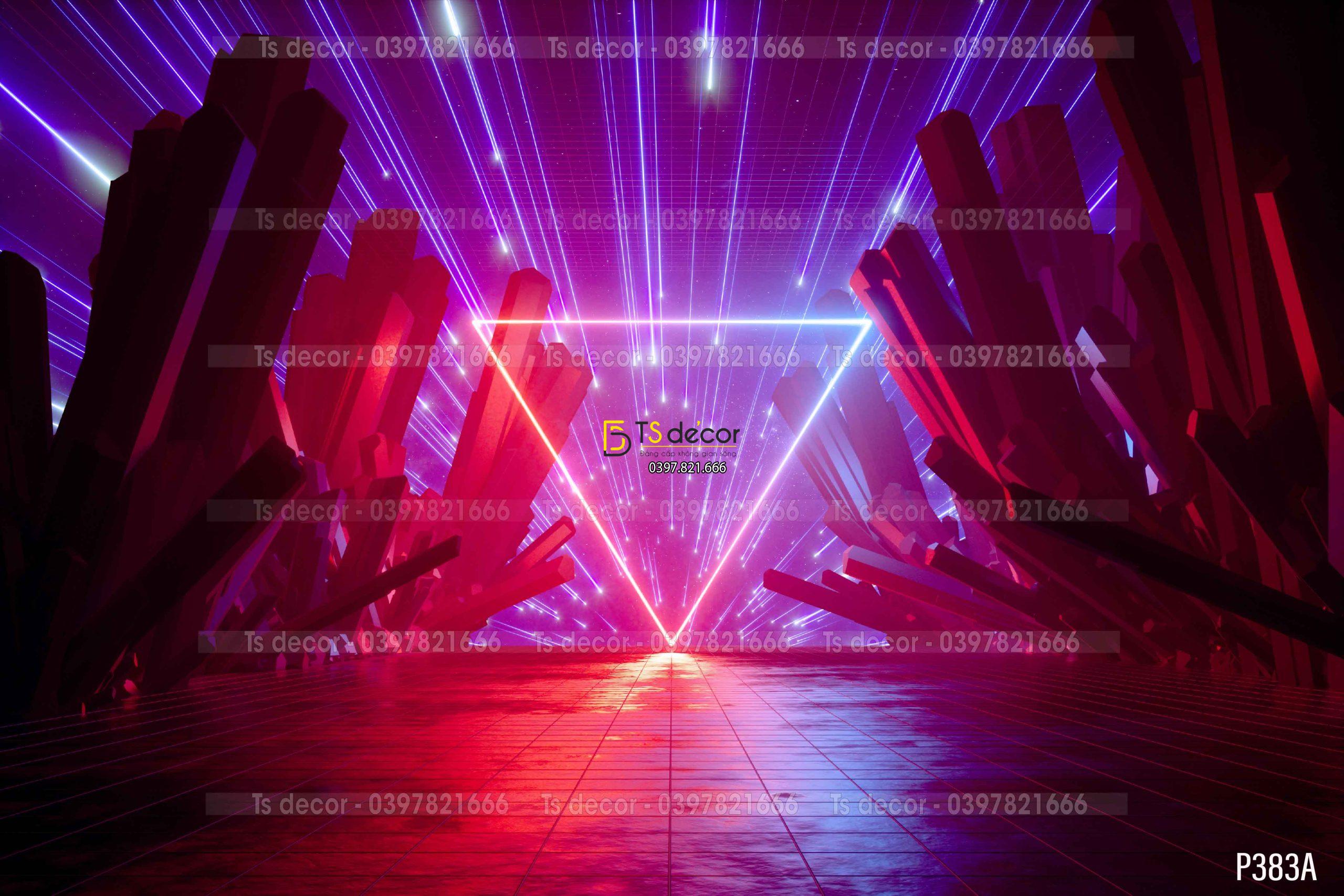 Phông Nền Livestream Chụp Ảnh Không Gian Vũ Trụ Huyền Ảo 3D 5D Mã P383