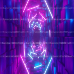 Phông Nền Livestream Chụp Ảnh Không Gian Vũ Trụ Huyền Ảo 3D 5D Mã P384