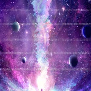 Phông Nền Livestream Chụp Ảnh Không Gian Vũ Trụ Huyền Ảo 3D 5D Mã P386