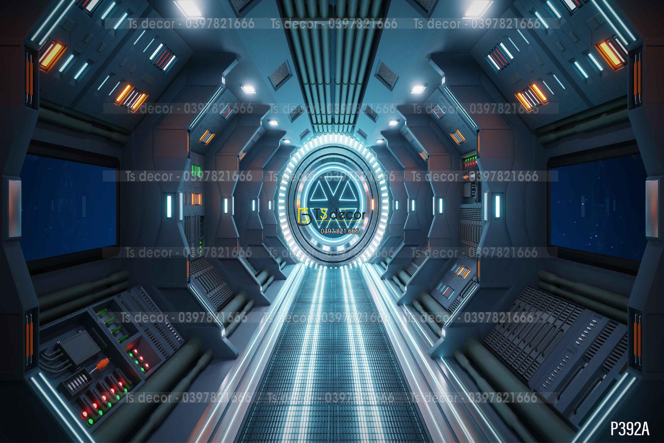 Phông Nền Livestream Chụp Ảnh Không Gian Vũ Trụ Huyền Ảo 3D 5D Mã P392