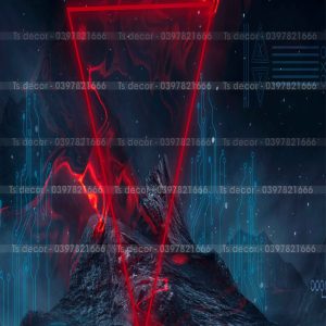 Phông Nền Livestream Chụp Ảnh Không Gian Vũ Trụ Huyền Ảo 3D 5D Mã P393