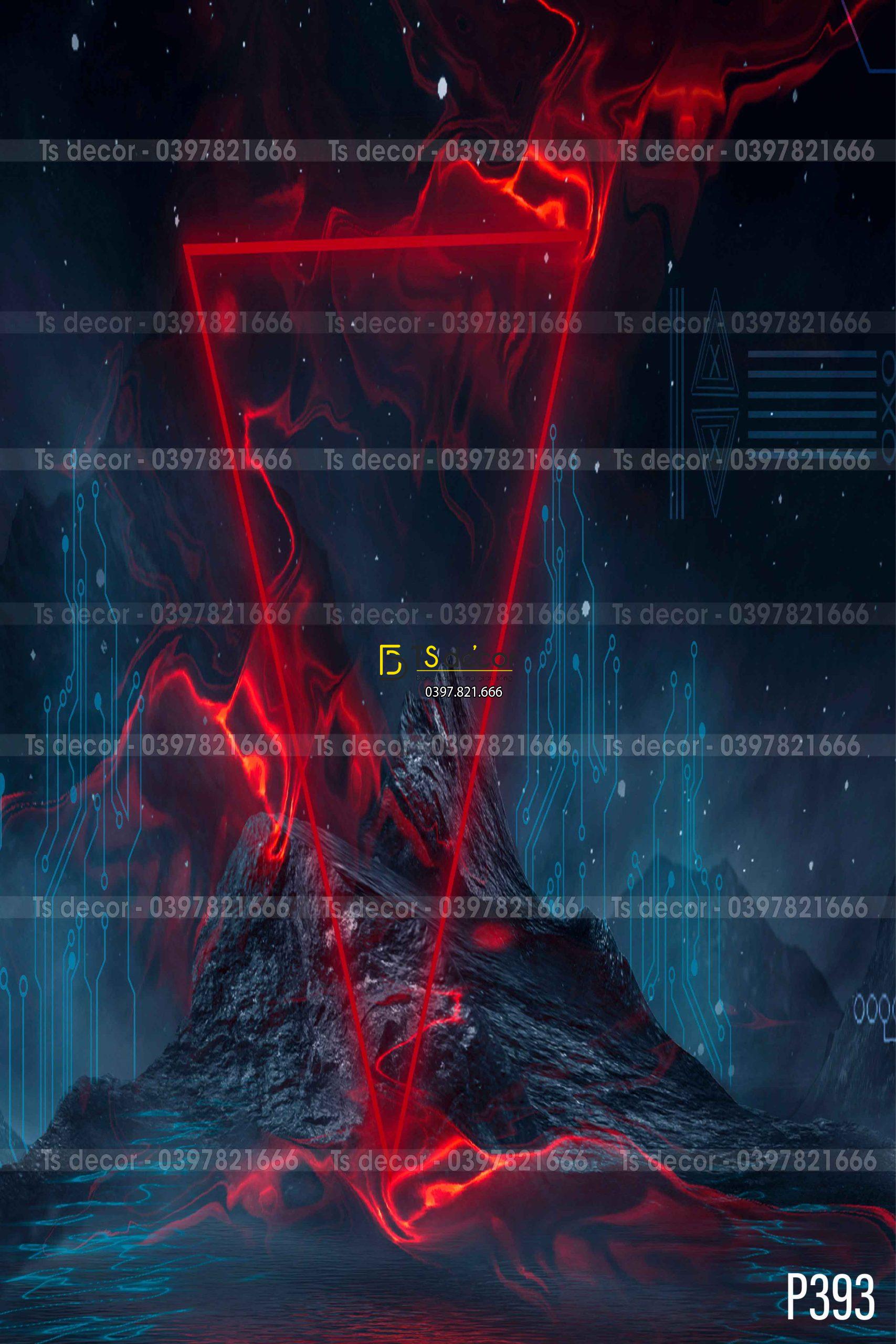 Phông Nền Livestream Chụp Ảnh Không Gian Vũ Trụ Huyền Ảo 3D 5D Mã P393