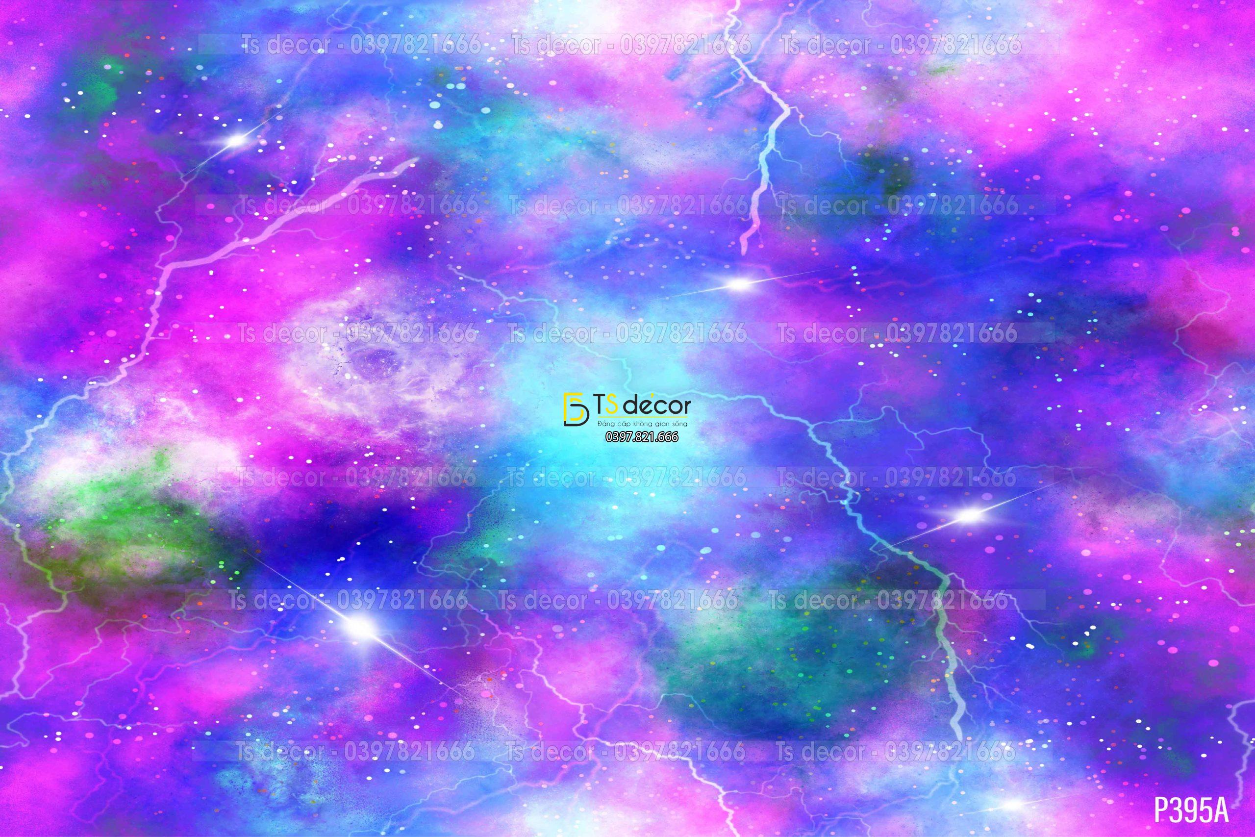 Phông Nền Livestream Chụp Ảnh Không Gian Vũ Trụ Huyền Ảo 3D 5D Mã P395