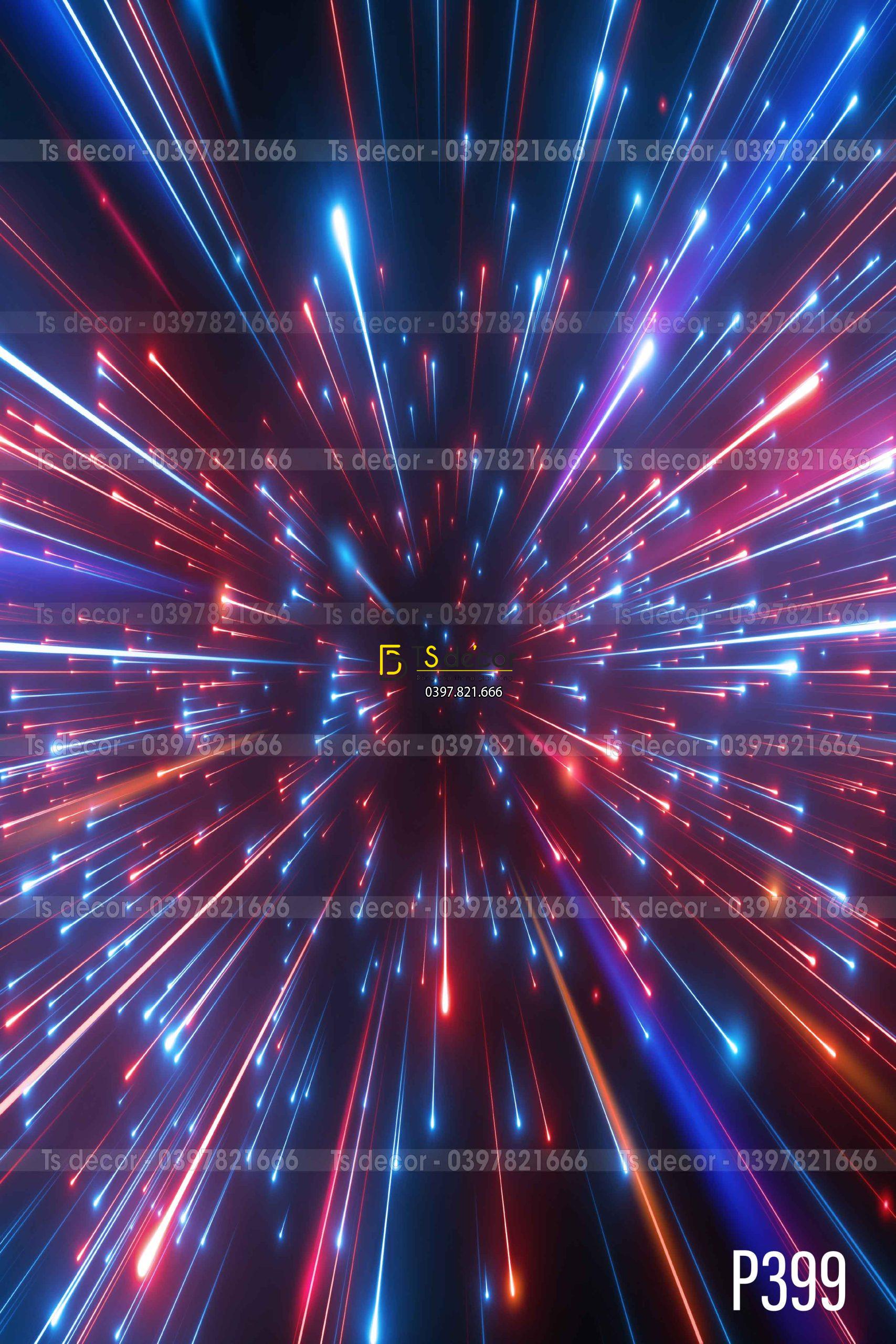 Phông Nền Livestream Chụp Ảnh Không Gian Vũ Trụ Huyền Ảo 3D 5D Mã P399