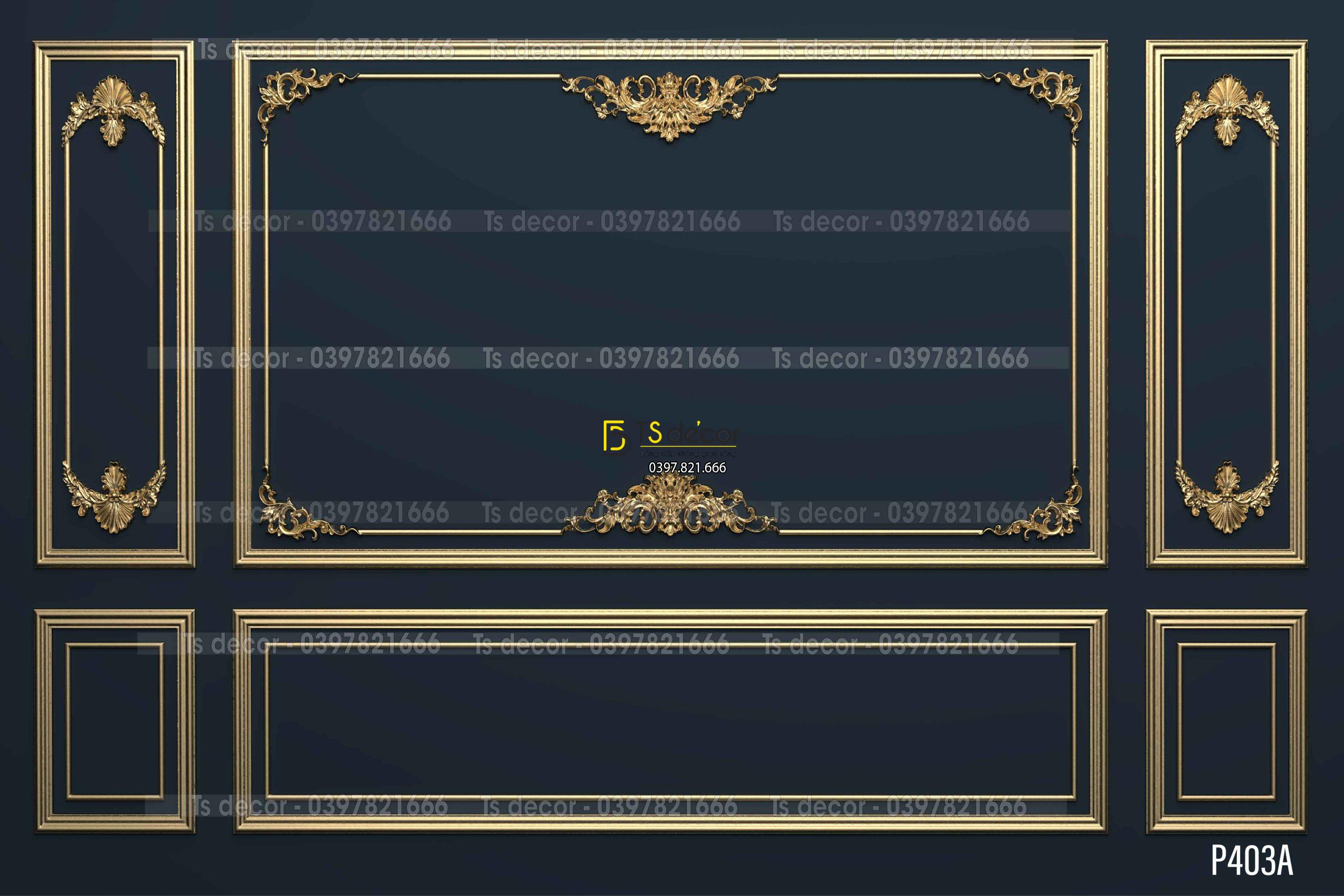 Phông Nền Livestream Chụp Ảnh Phào Chỉ Tân Cổ Điển 3D 5D Mã P403