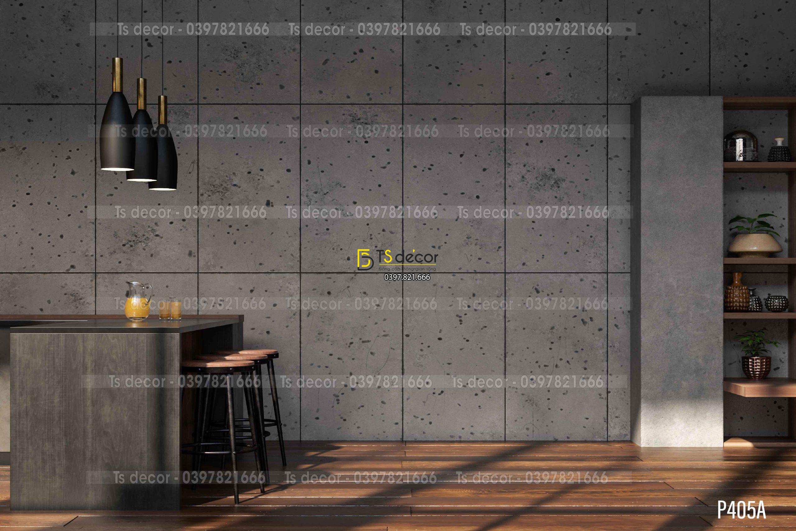 Phông Nền Livestream Chụp Ảnh Giả Tường Xám 3D 5D Mã P405