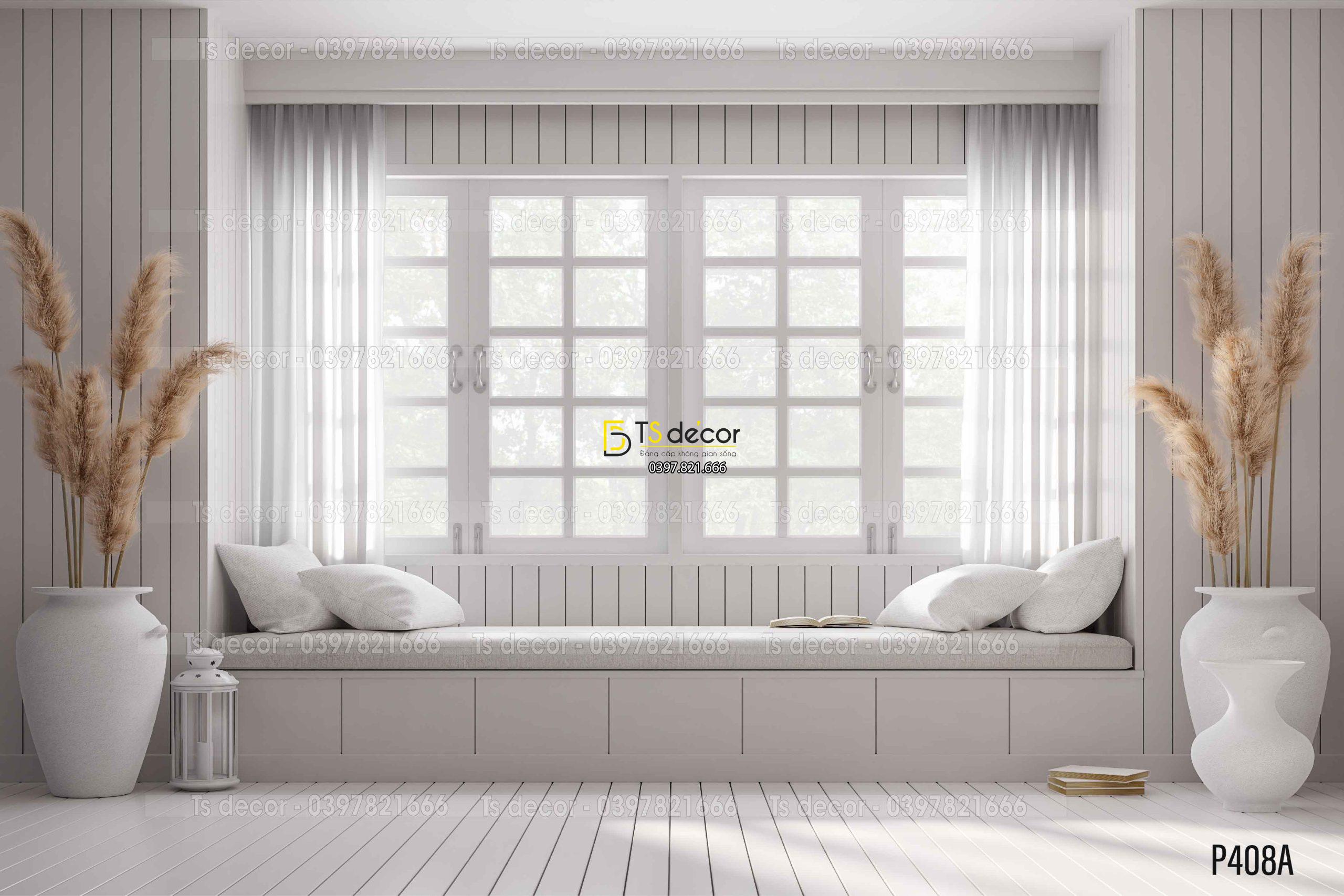 Phông Nền Livestream Chụp Ảnh Giả Cửa Sổ 3D 5D Mã P408