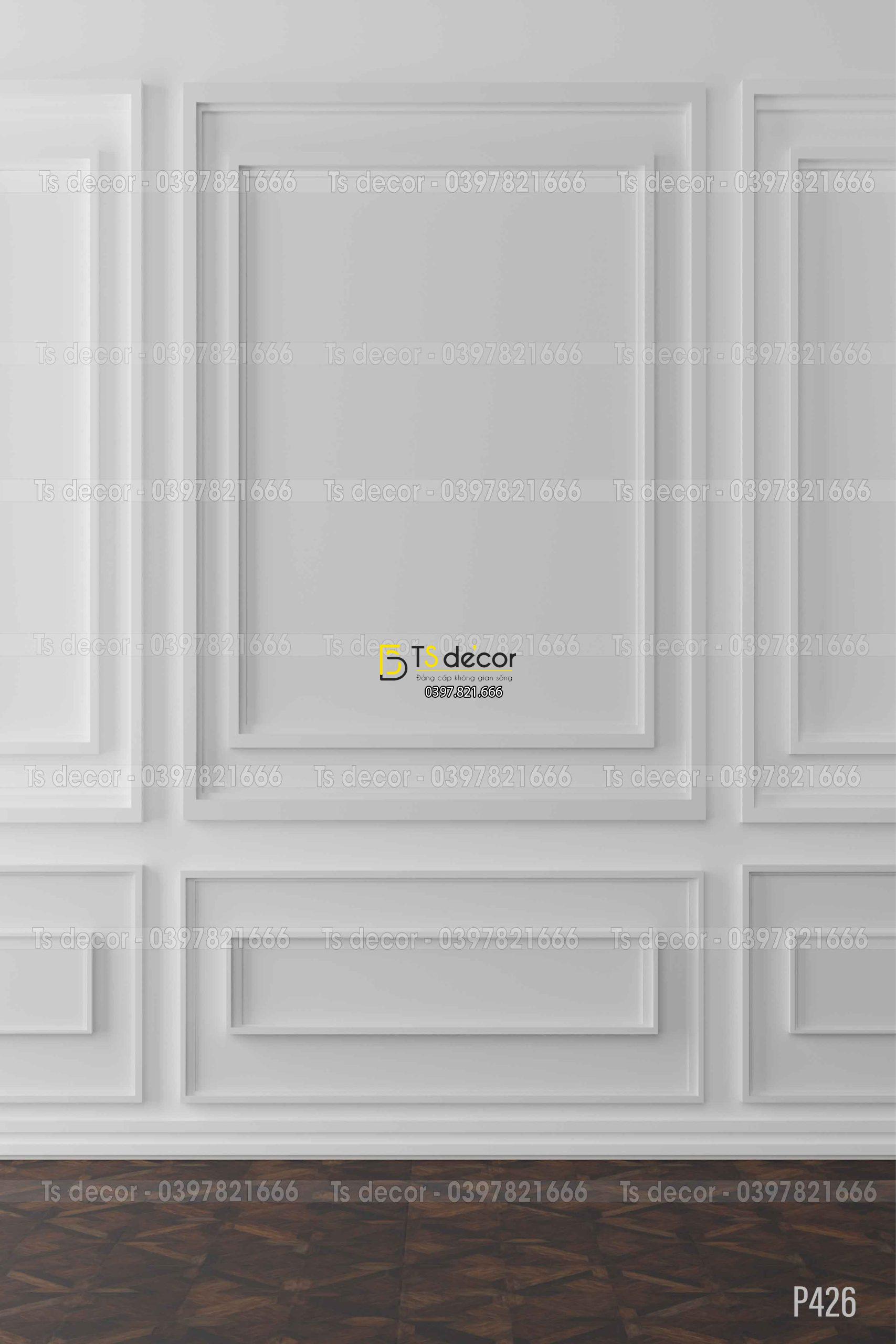 Phông Nền Livestream Chụp Ảnh Tường Phào Chỉ 3D 5D Mã P426