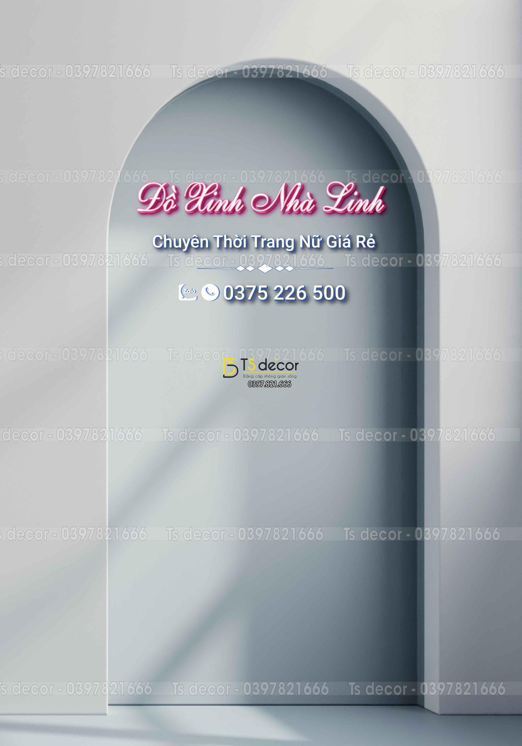 Phông Nền Livestream Chụp Ảnh Cổng Vòm Hiện Đại 3D 5D Mã P439