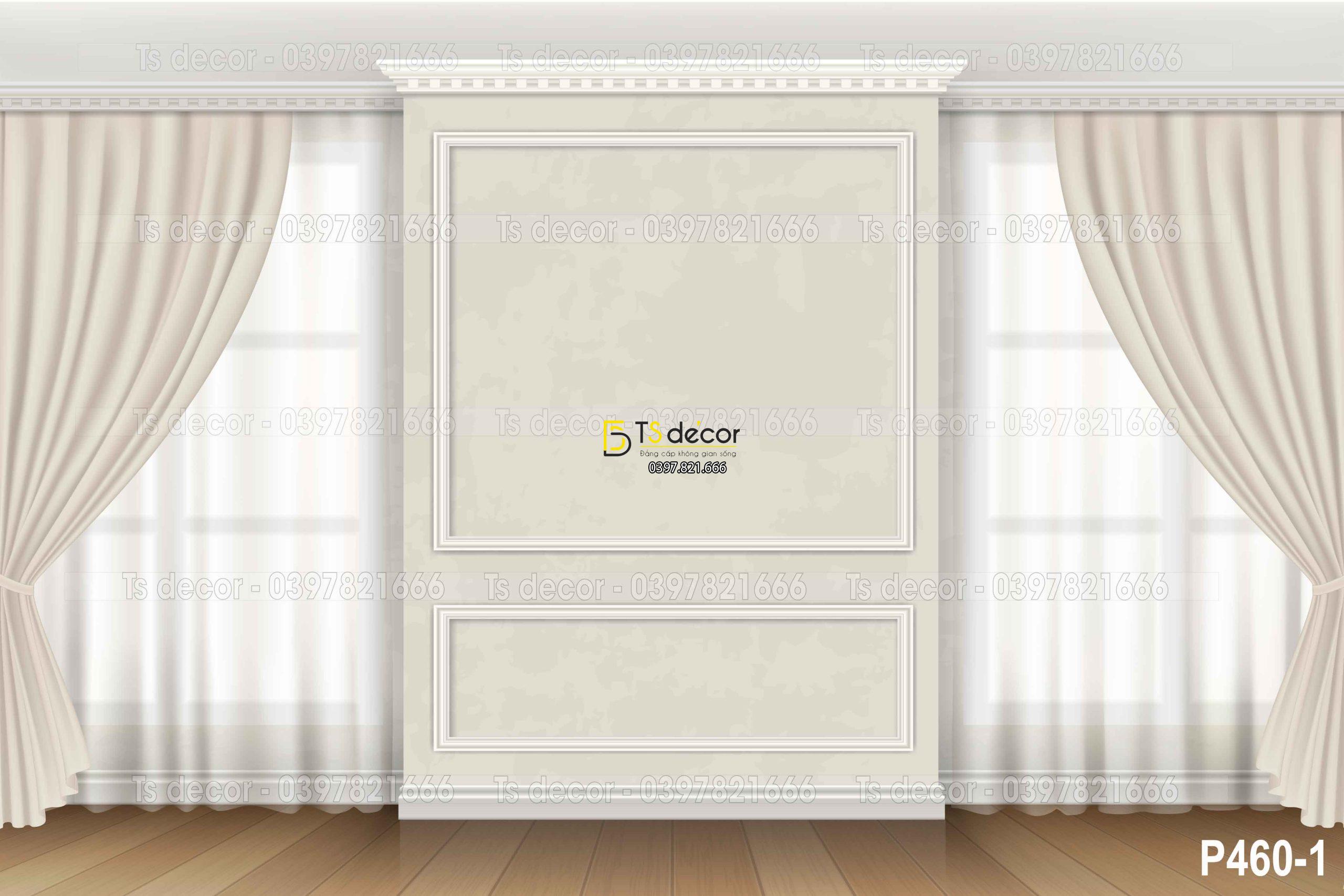 Phông Nền Livestream Chụp Ảnh Phào Chỉ Tân Cổ Điển 3D 5D Mã P460