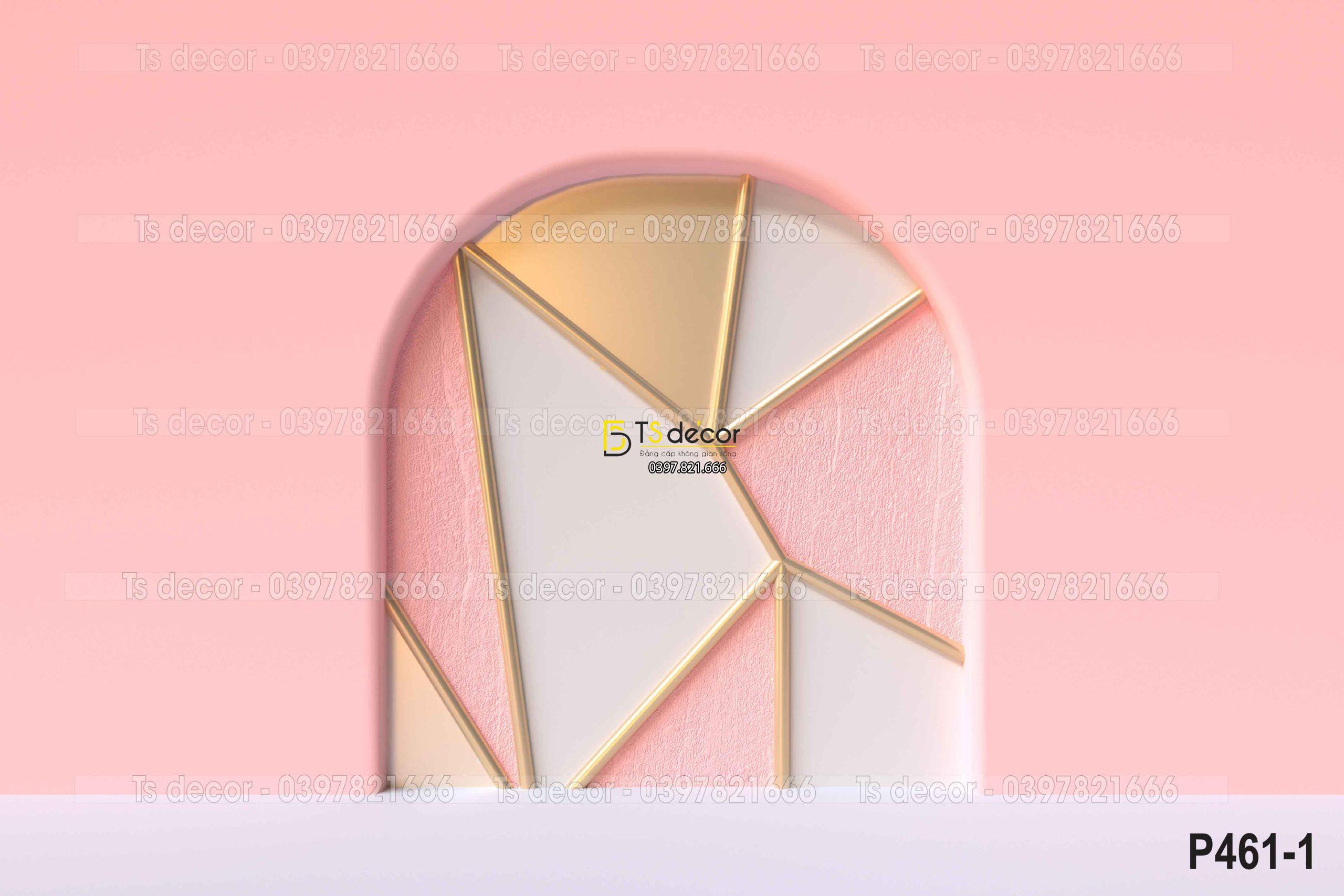 Phông Nền Livestream Chụp Ảnh Cổng Vòm Hiện Đại 3D 5D Mã P461