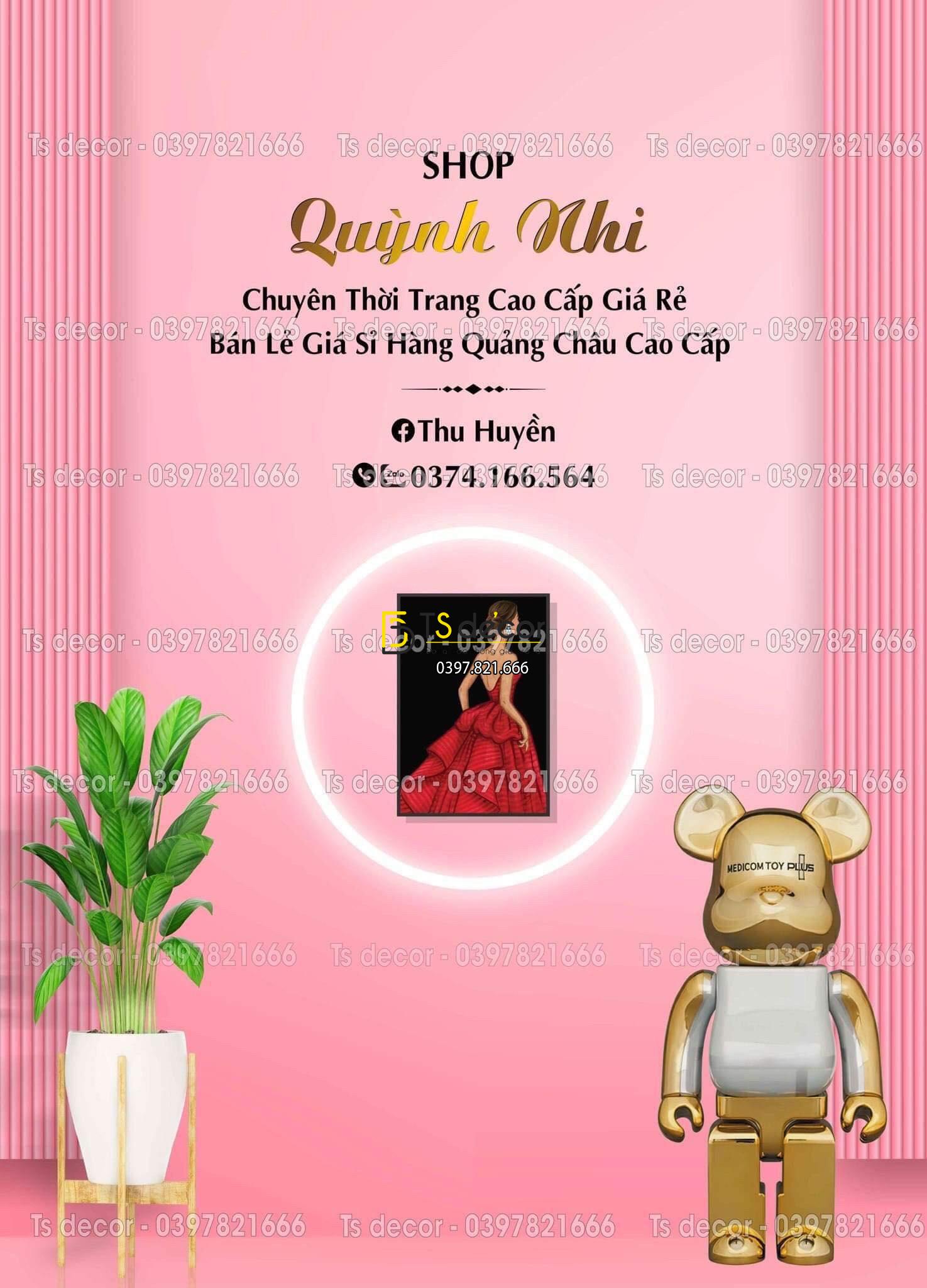 Phông Nền Livestream Chụp Ảnh Decor Trang Trí Hồng Cute 3D 5D Mã P481B