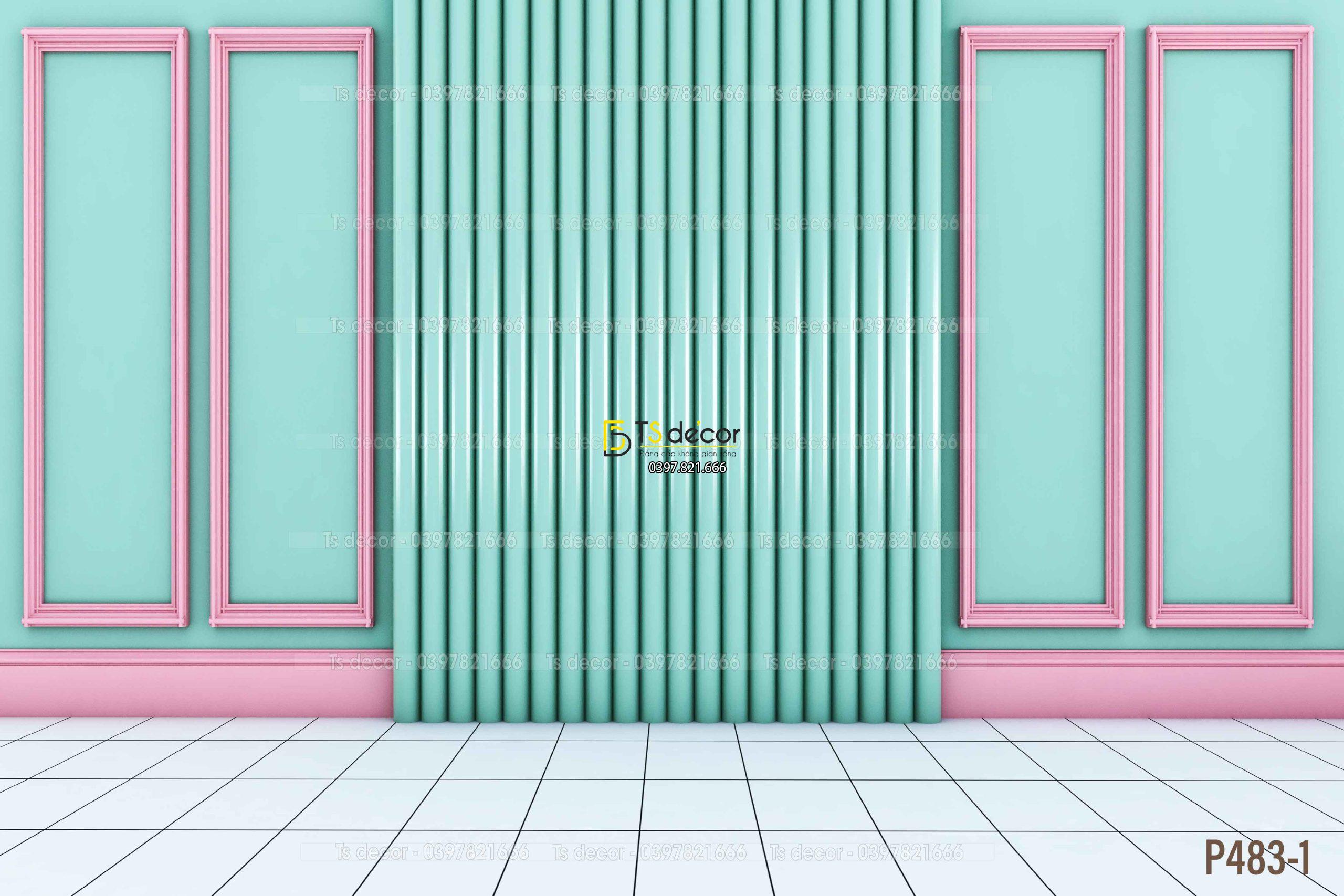 Phông Nền Livestream Chụp Ảnh Nền Tường Hiện Đại 3D 5D Mã P483