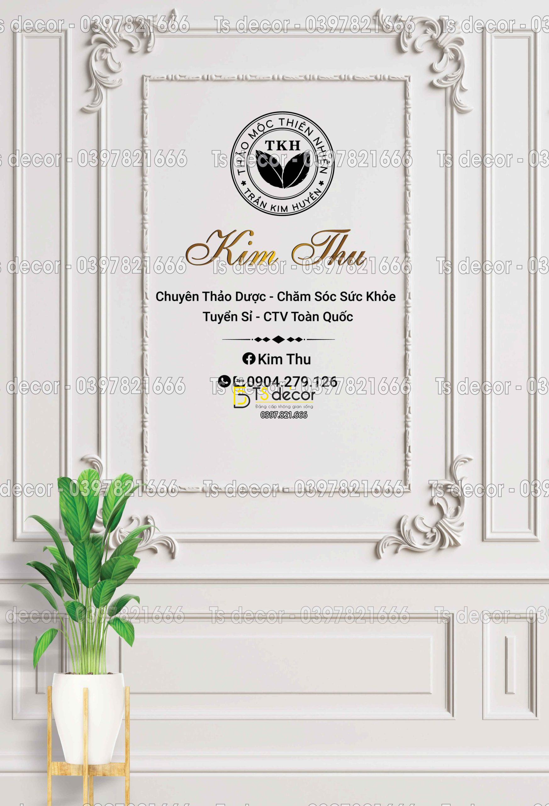 Phông Nền Livestream Chụp Ảnh Phào Chỉ Tân Cổ Điển 3D 5D Mã P197