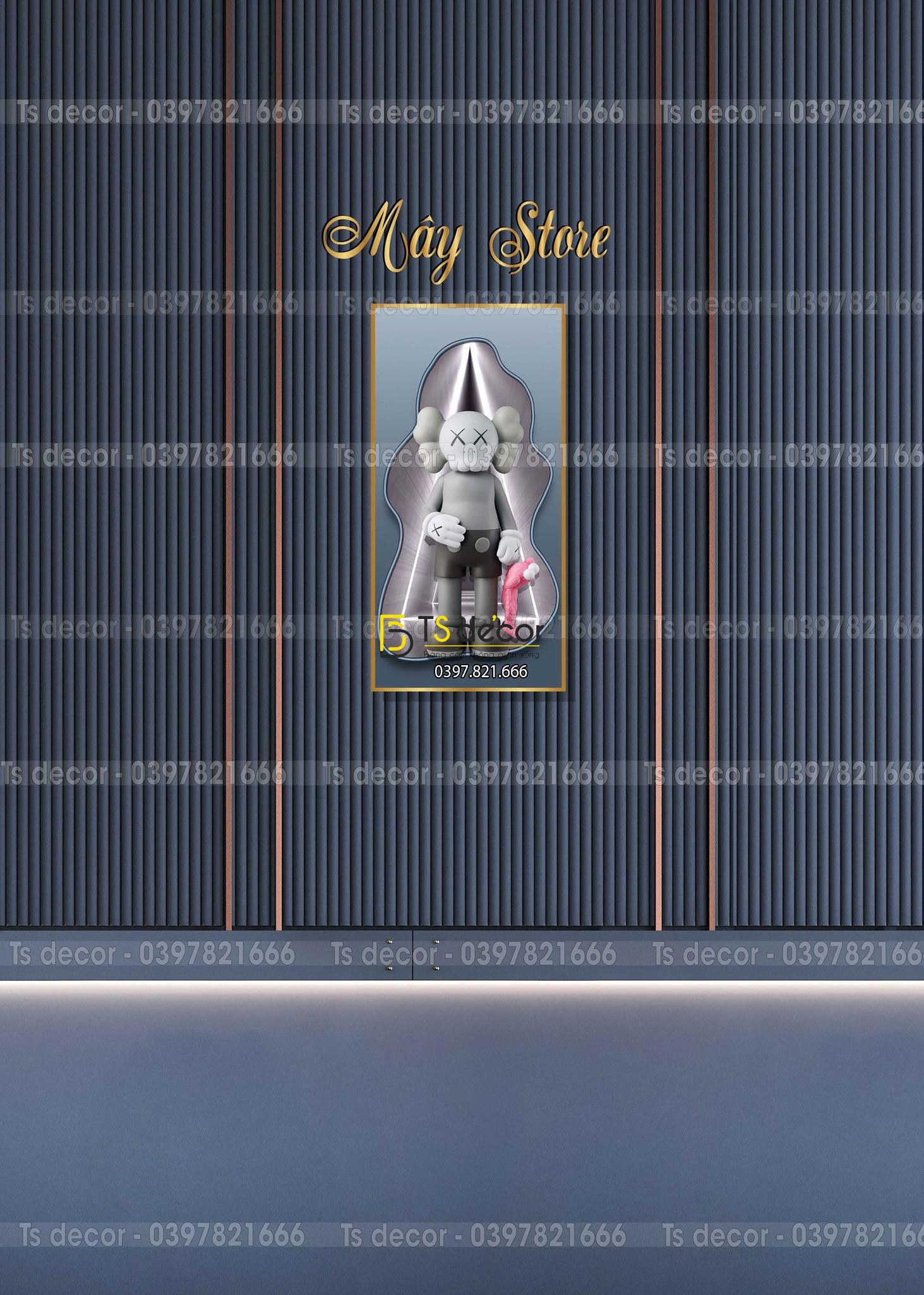 Phông Nền Livestream Chụp Ảnh Phào Chỉ Hiện Đại 3D 5D Mã P429