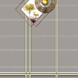 Phông Nền Livestream Chụp Ảnh Phào Chỉ Hiện Đại 3D 5D Mã P436