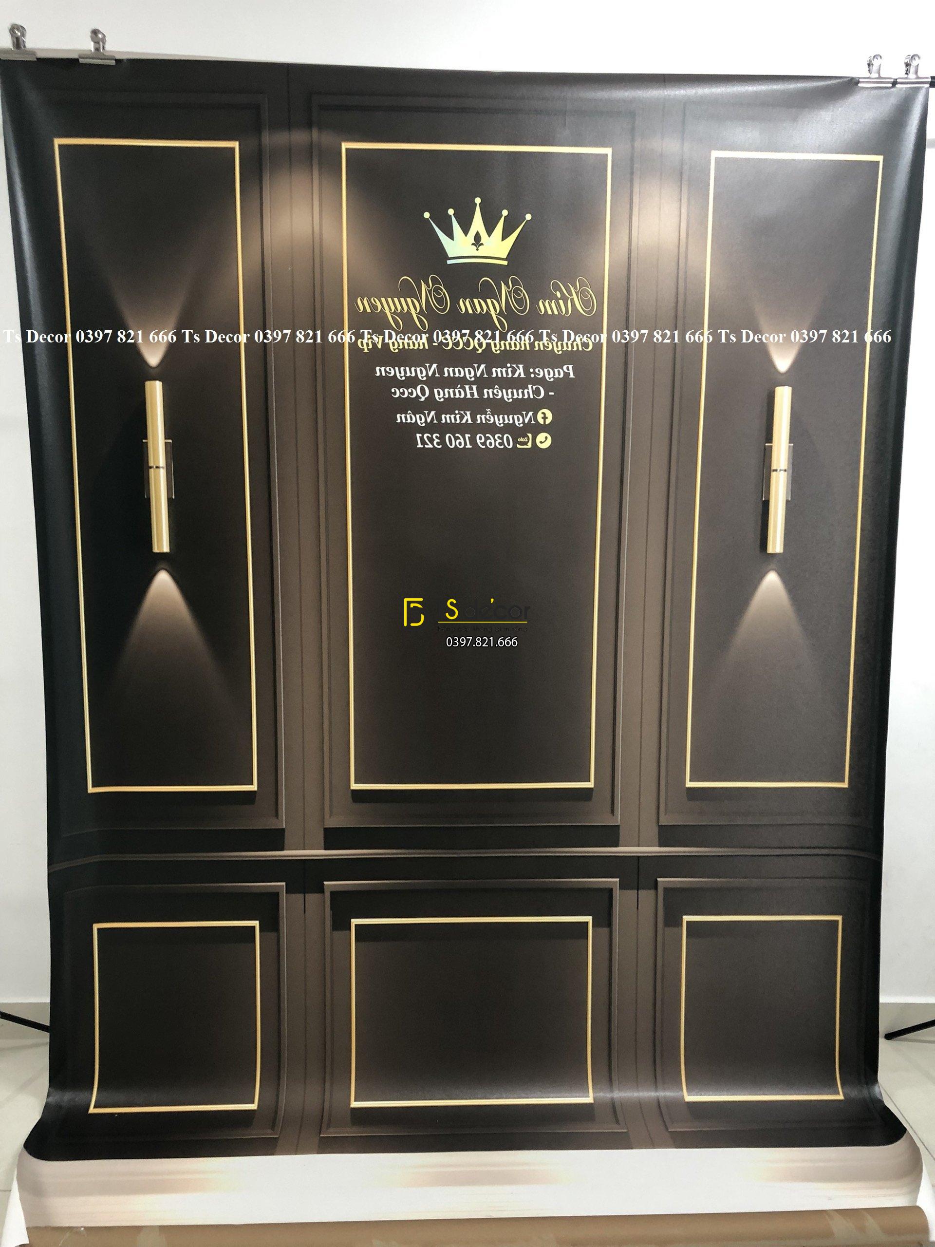 Phông Nền Livestream Chụp Ảnh Giả Tường Hiện Đại 3D 5D Mã P153