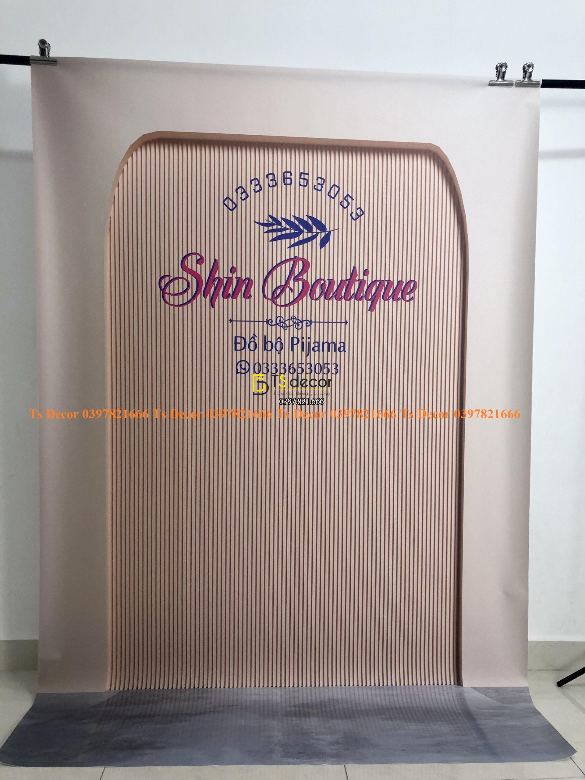 Phông Nền Livestream Chụp Ảnh Cổng Vòm Hiện Đại 3D 5D Mã P174