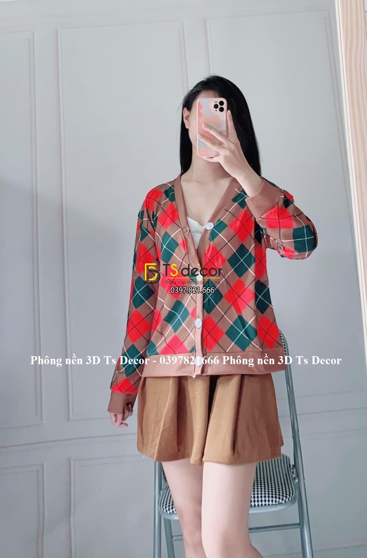 Phông Nền Livestream Chụp Ảnh Giả Tường 3D 5D Mã P147A