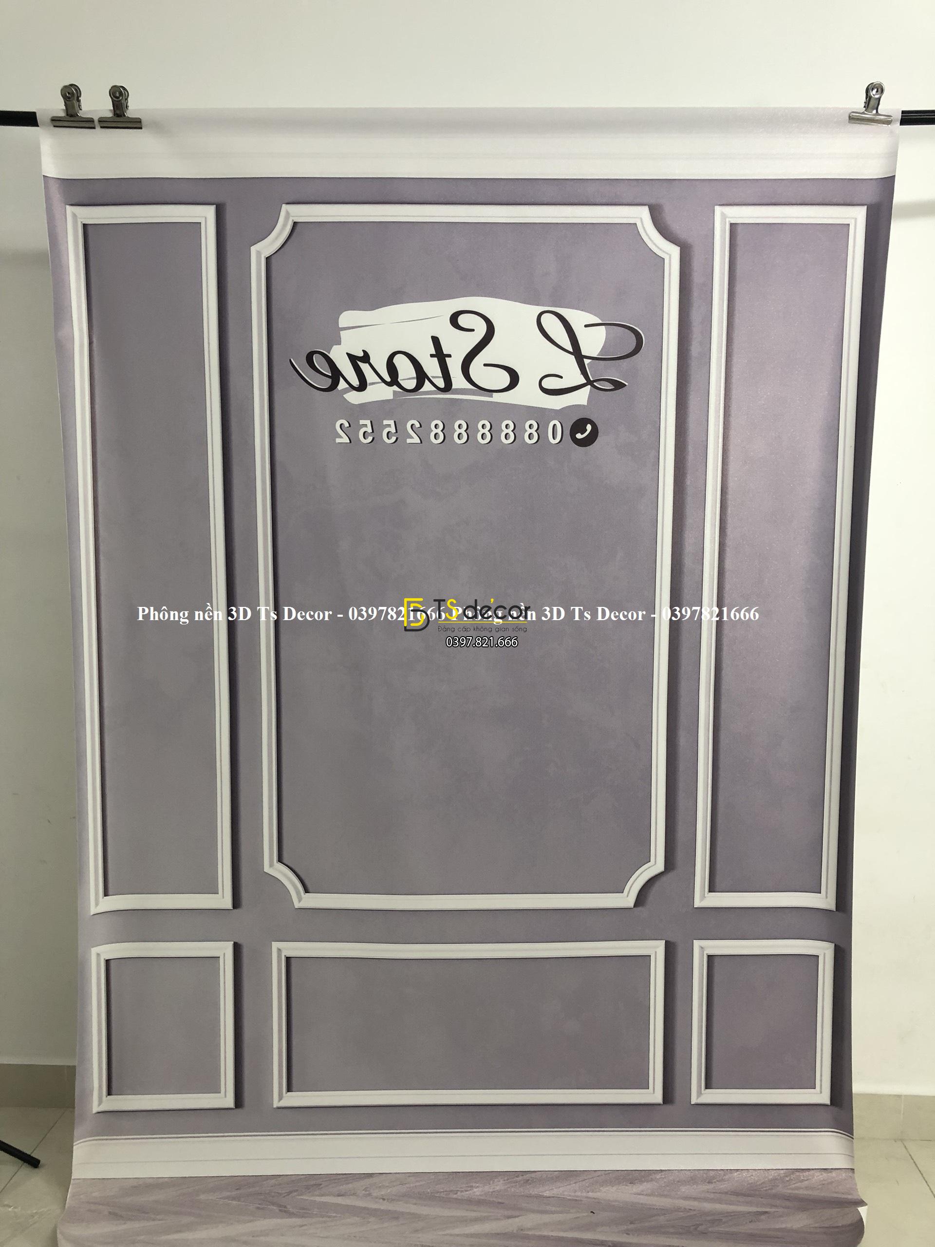 Phông Nền Livestream Chụp Ảnh Giả Tường Sẫm Màu 3D 5D Mã P178