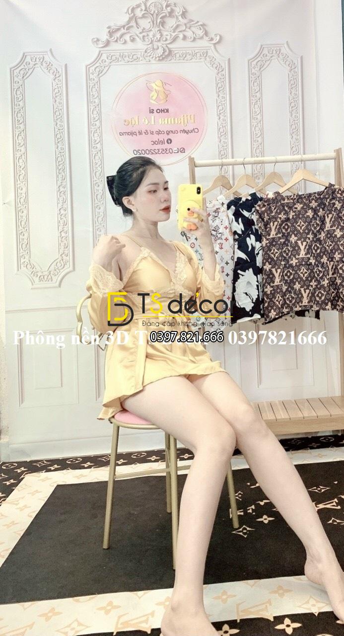 Phông Nền Livestream Chụp Ảnh Phào Chỉ Tân Cổ Điển 3D 5D Mã P143