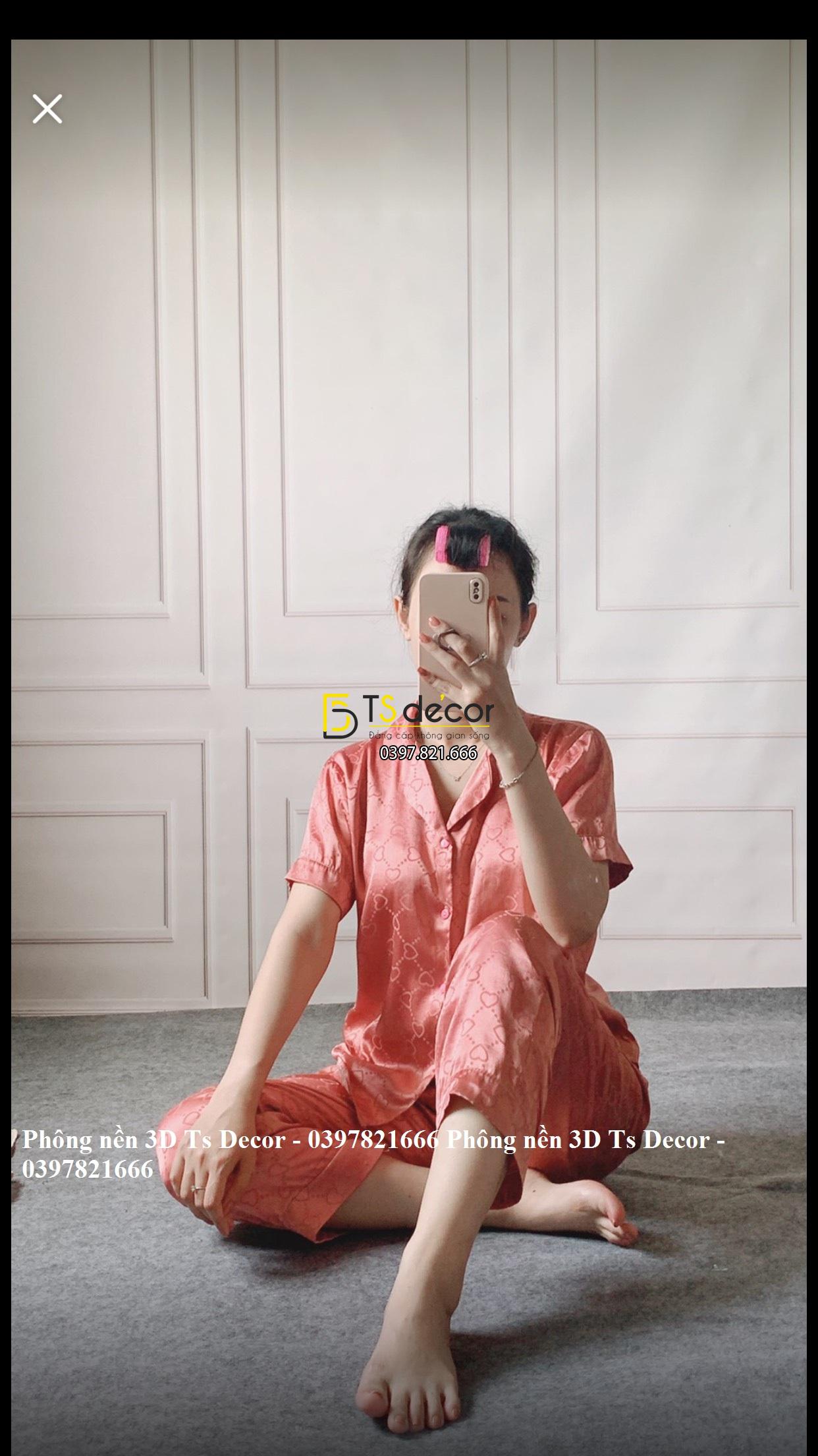 Phông Nền Livestream Chụp Ảnh Giả Tường Phào Chỉ 3D 5D Mã P191