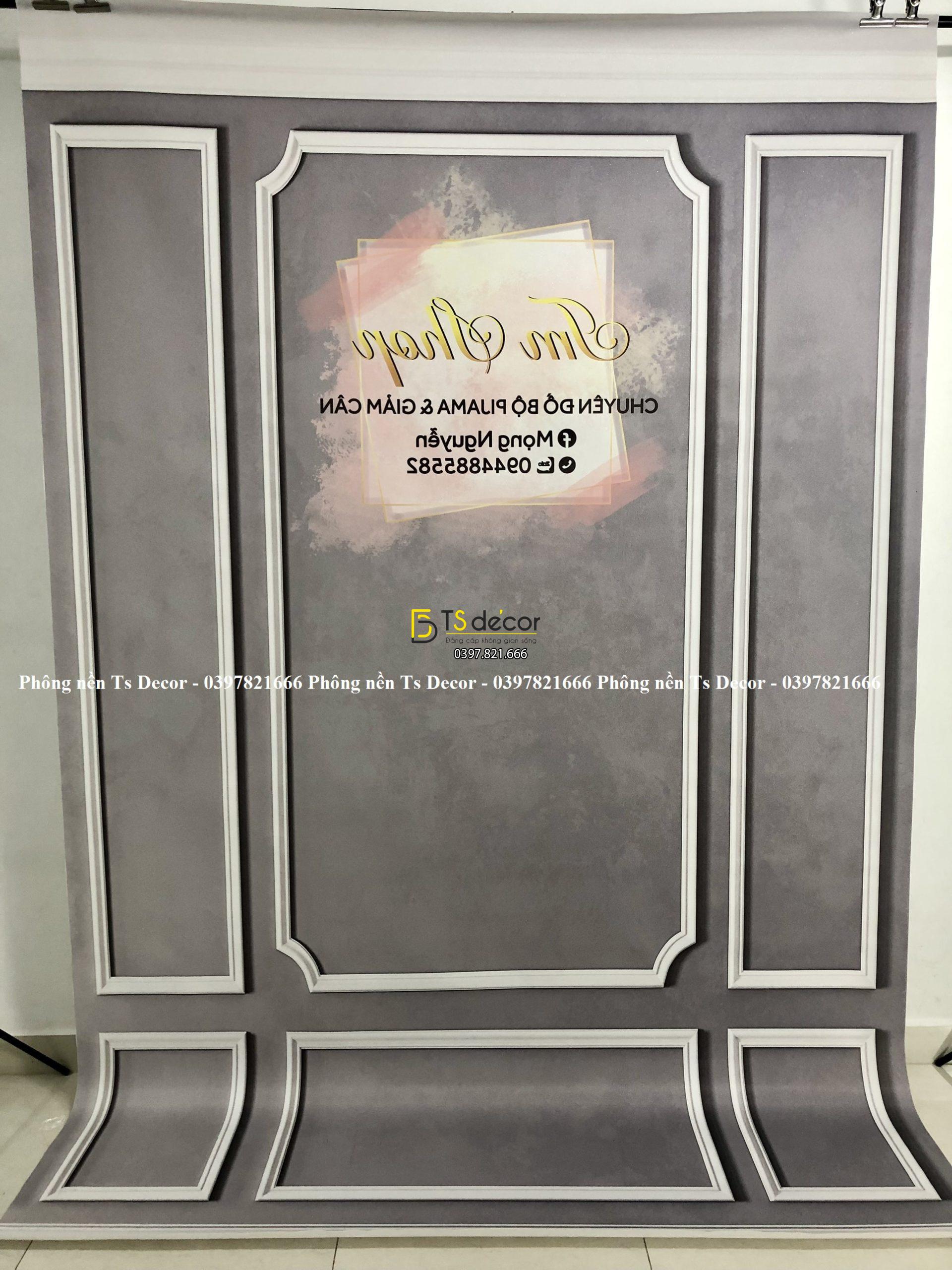 Phông Nền Livestream Chụp Ảnh Giả Tường Sẫm Màu 3D 5D Mã P178