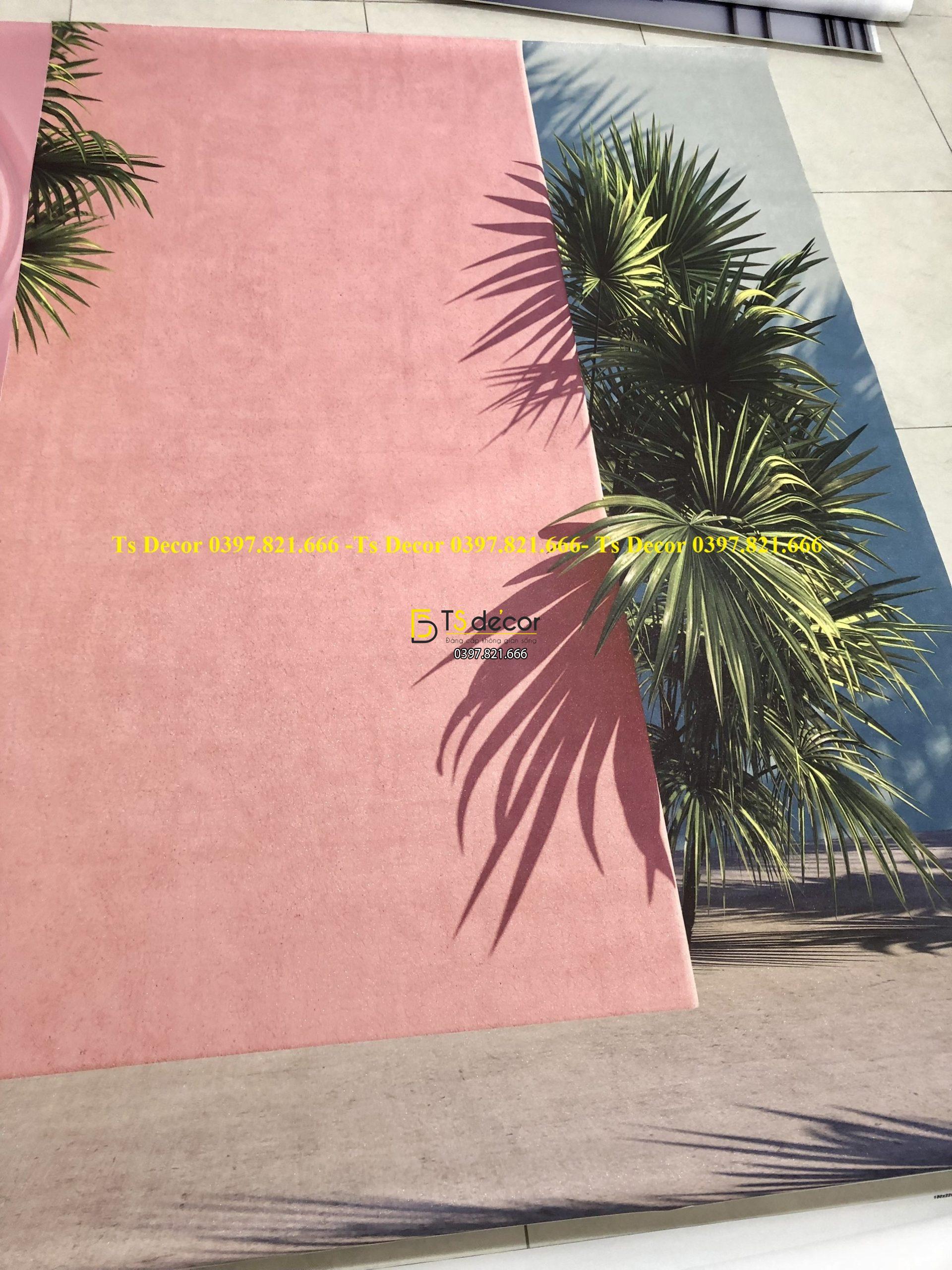 Phông Nền Livestream Chụp Ảnh Phong Cách Nhiệt Đới 3D 5D Mã P202