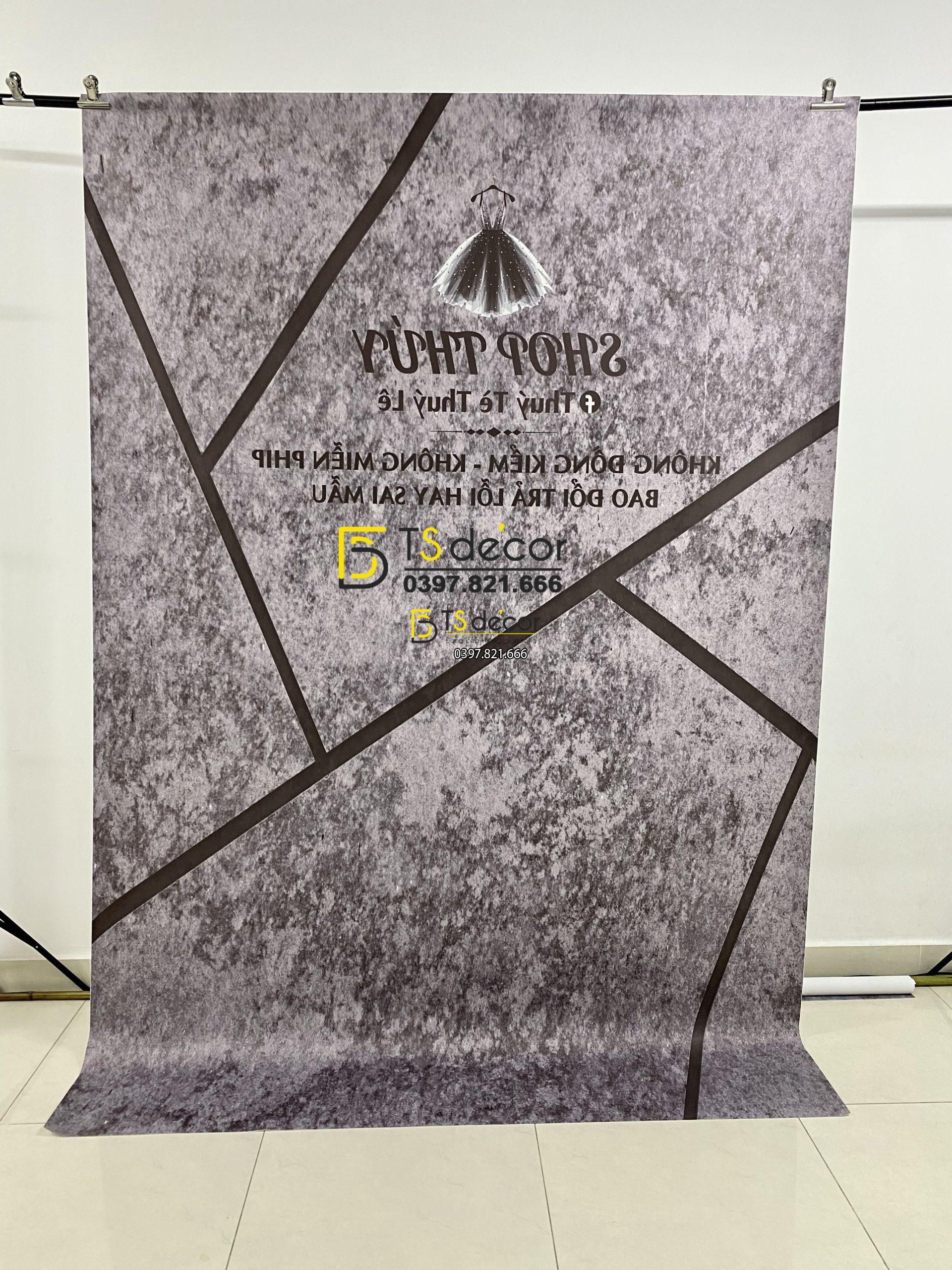 Phông Nền Livestream Chụp Ảnh Tường Xám Xi Măng 3D 5D Mã P328A