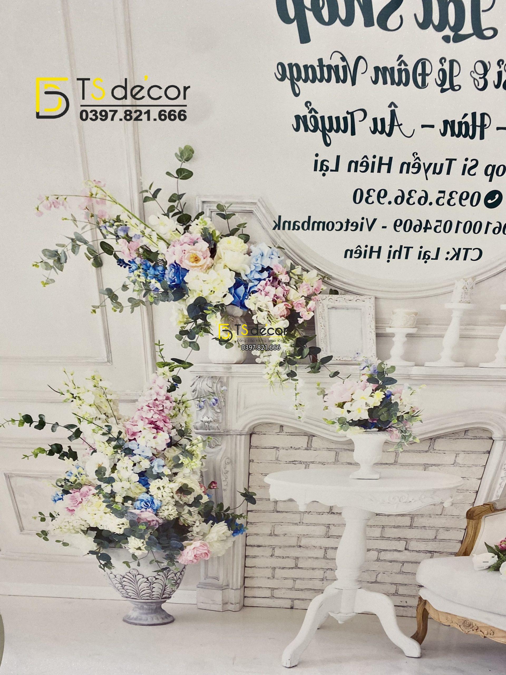 Phông Nền Livestream Chụp Ảnh Phong Cách Hoàng Gia 3D 5D Mã P219