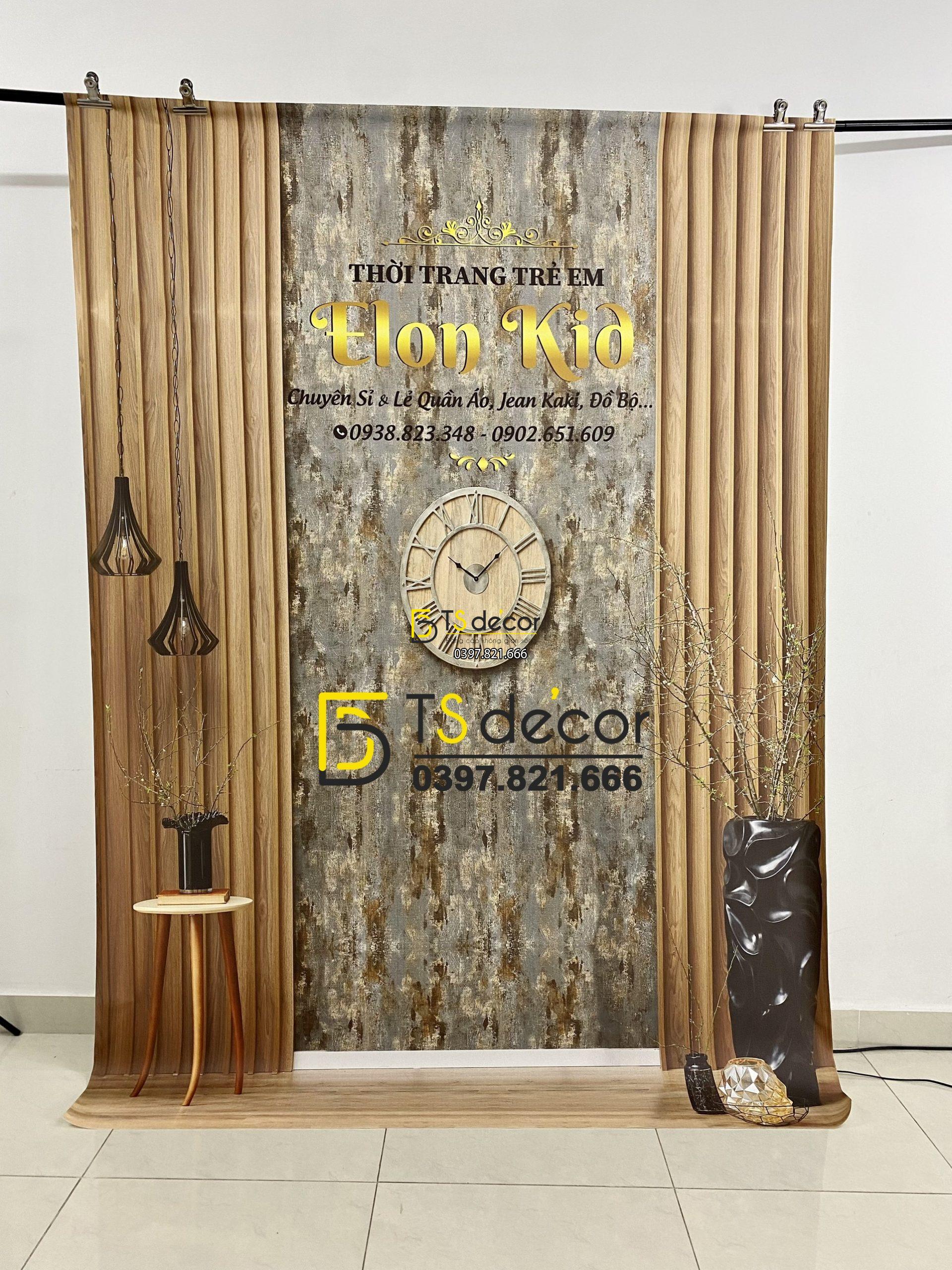 Phông Nền Livestream Chụp Ảnh Hiện Đại 3D 5D Mã P291