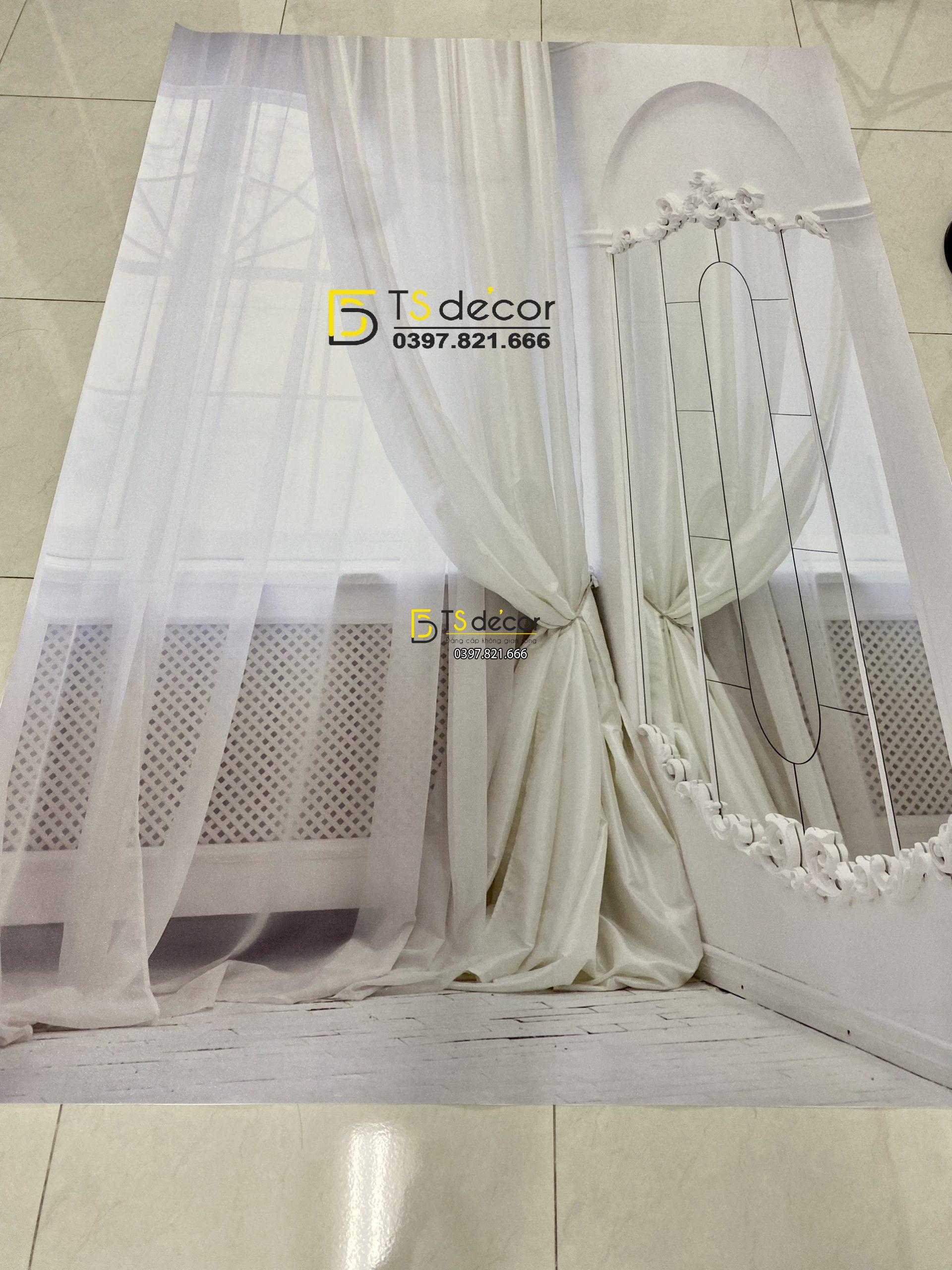 Phông Nền Livestream Chụp Ảnh Background Cửa Sổ Rèm Cửa 3D 5D Mã P220