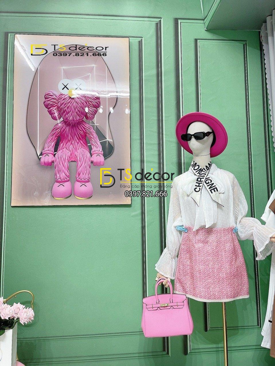 Phông Nền Livestream Chụp Ảnh Phào Chỉ Tân Cổ Điển Xanh Lá 3D 5D Mã P358