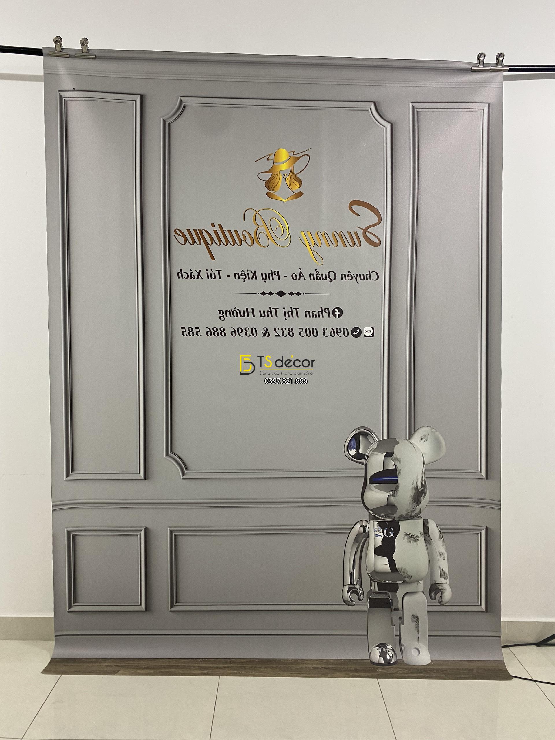 Phông Nền Livestream Chụp Ảnh Giả Tường Sẫm Màu 3D 5D Mã P177